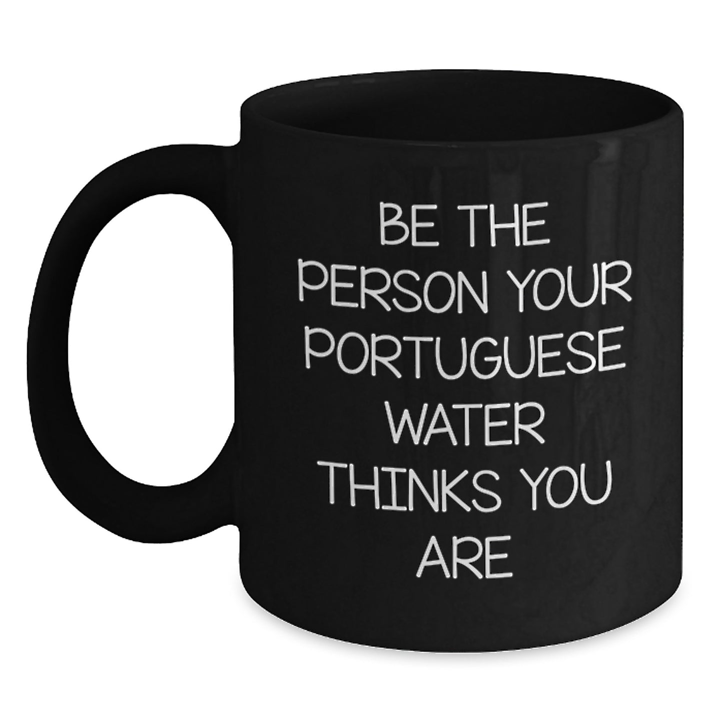 Portuguese Water Dog Lovers Funny Black Coffee Mugs Gifts for Portuguese Water Dog Owners Birthday Presents from Family Friends - Main