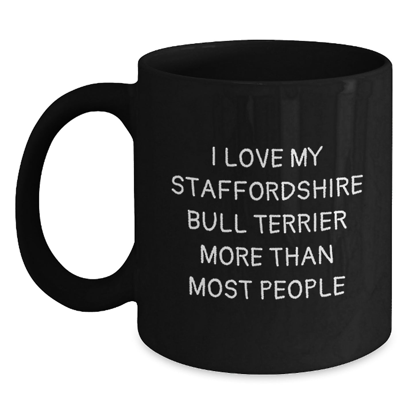 Staffordshire Bull Terrier Dog Lovers Funny Quote Gifts for Friends and Family Birthday Unique Ceramic Mugs Gifts from Men Women - Main