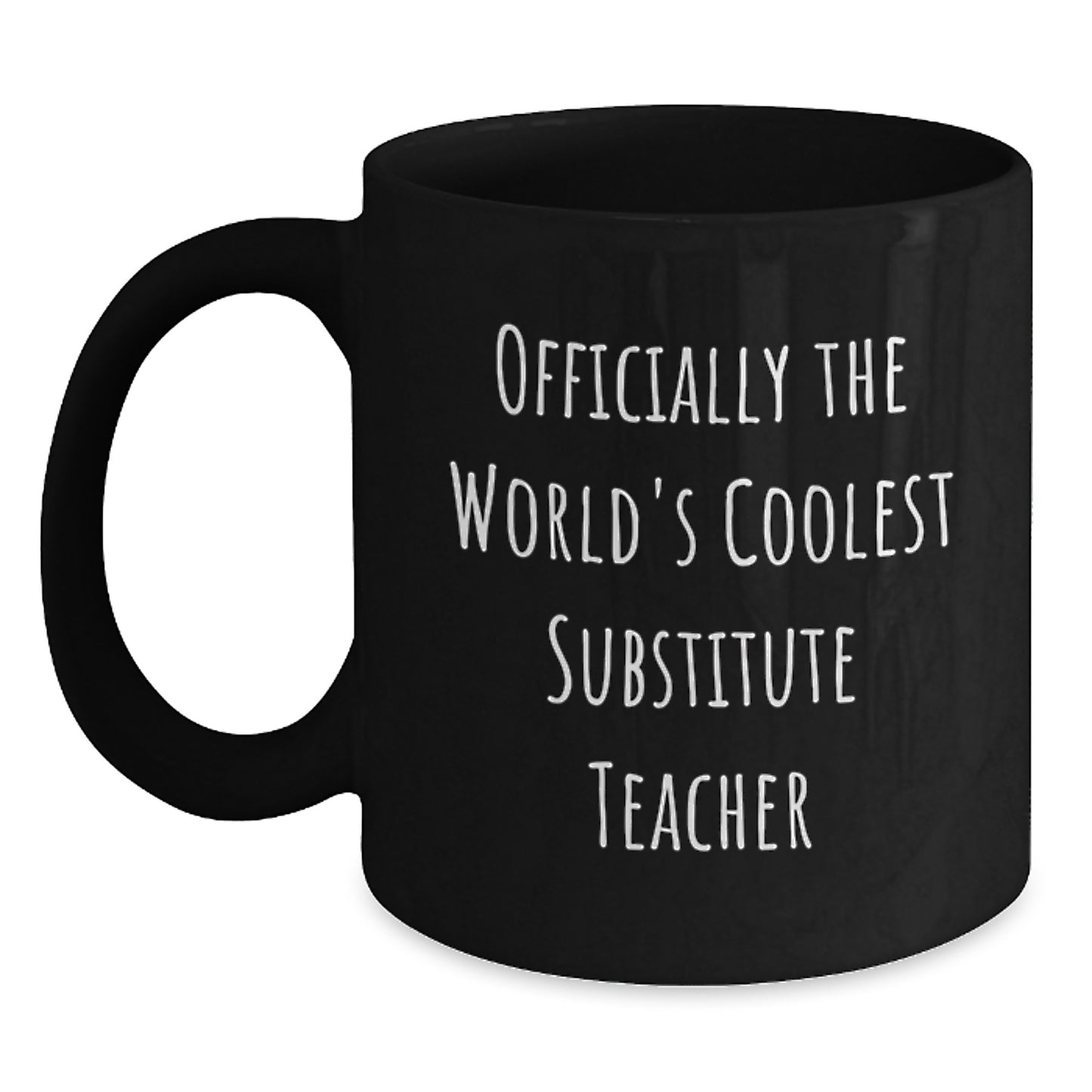 Funny Substitute Teacher Gifts from Friends for Him or Her Officially The World's Coolest Substitute Teacher Christmas Unique Gifts - Main