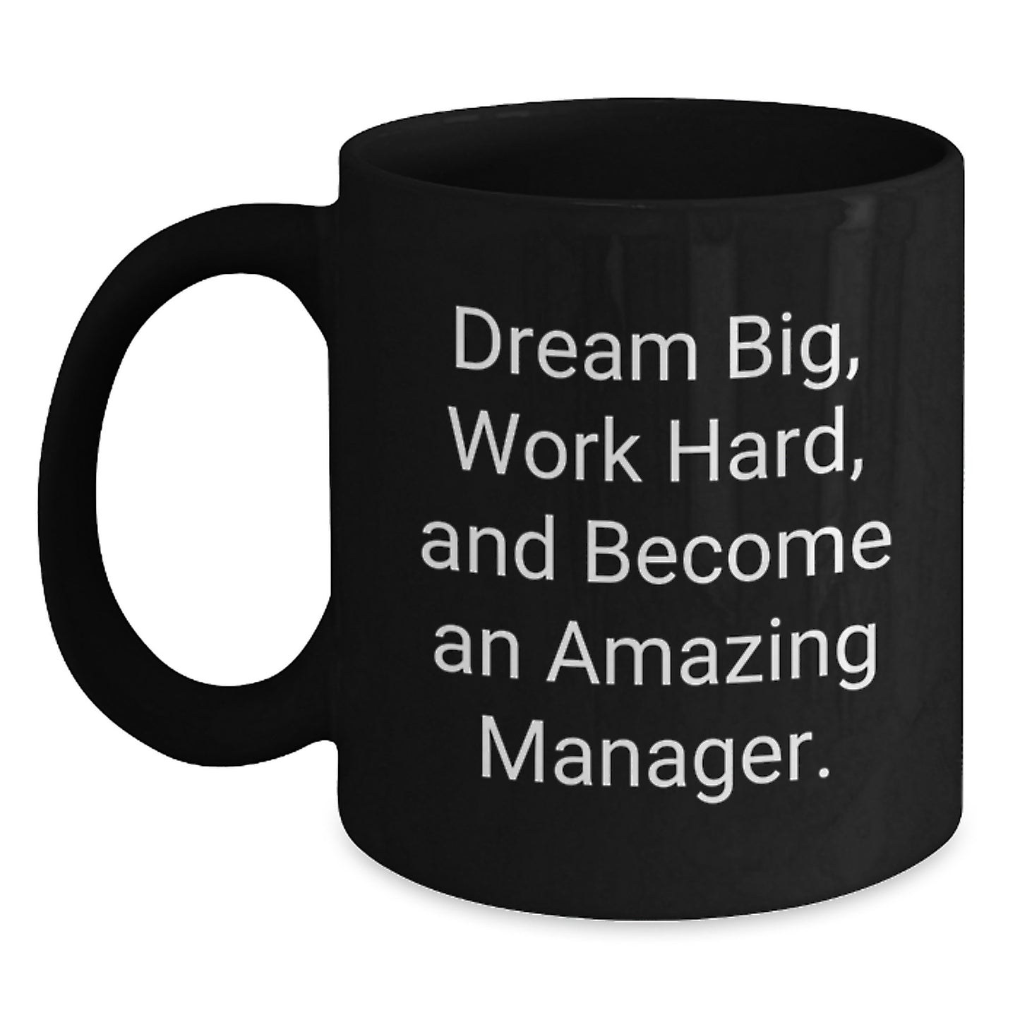 Funny Manager Gifts from Friends Christmas Unique Presents for Manager Men Inspirational Black Coffee Mug - Main