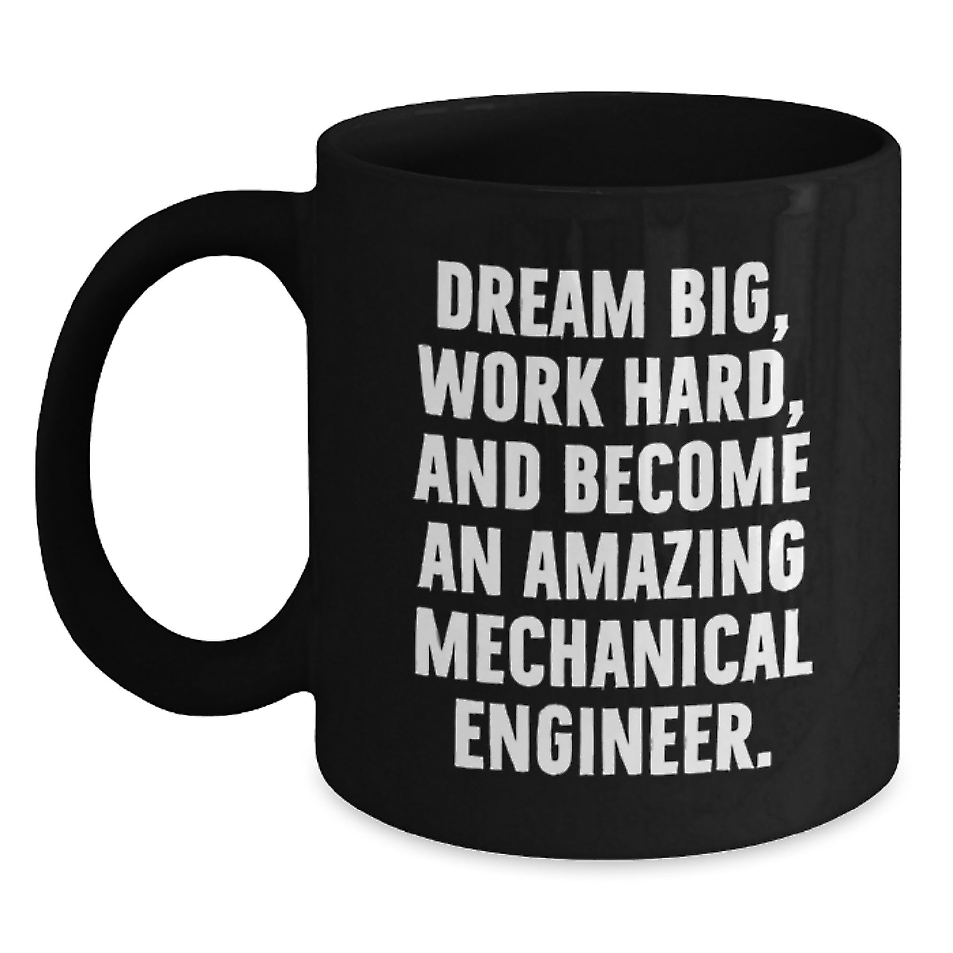 Gifts for Mechanical Engineer, Funny Inspirational Mugs for Christmas, Black Coffee Mug for Men from Friends - Main