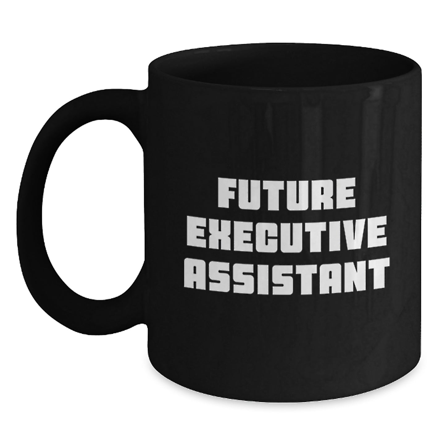 Funny Executive Assistant Gifts for Men Black Coffee Mugs with 'Future Executive Assistant' Quote, Christmas Unique Gifts from Friends - Main