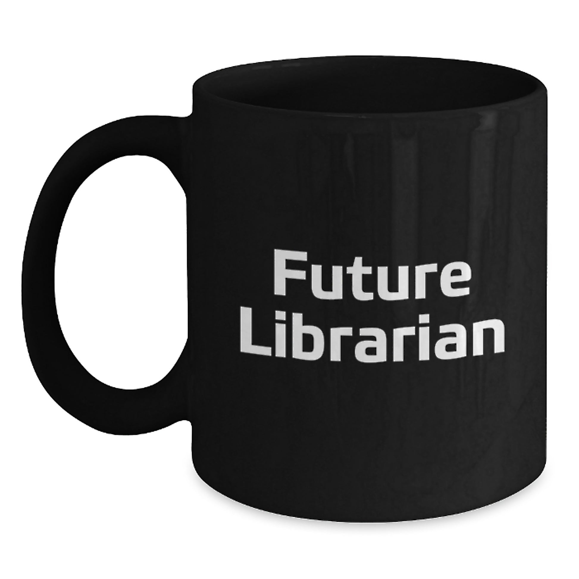 Funny Librarian Quotes Gifts from Friends to Librarian Christmas Unique Mugs for Librarian Black Coffee Mug - Main