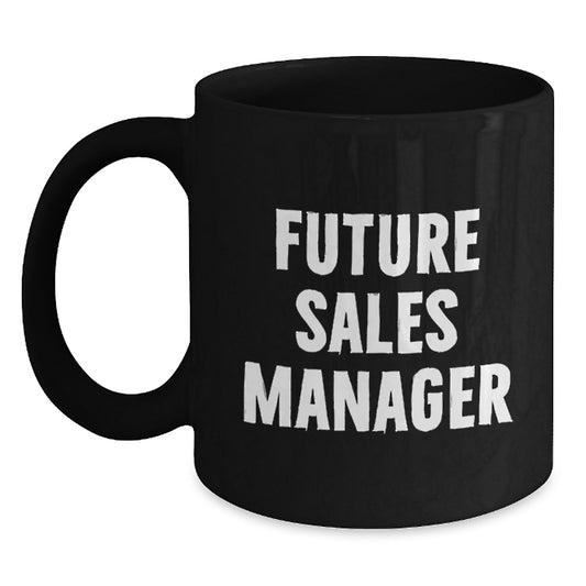 Funny Sales Manager Gifts for Future Sales Manager Graduation - 'You're Brew-tiful' Black Coffee Mug - Main
