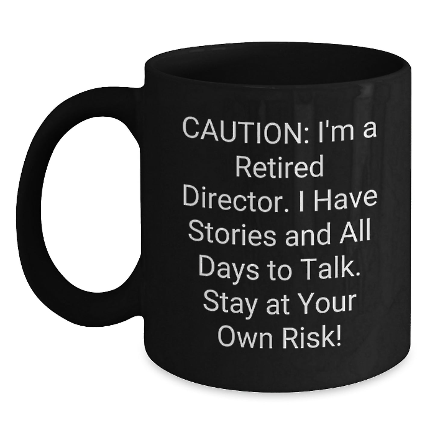 Funny Director Christmas Unique Gifts from Friends for Men Black Coffee Mug - Main