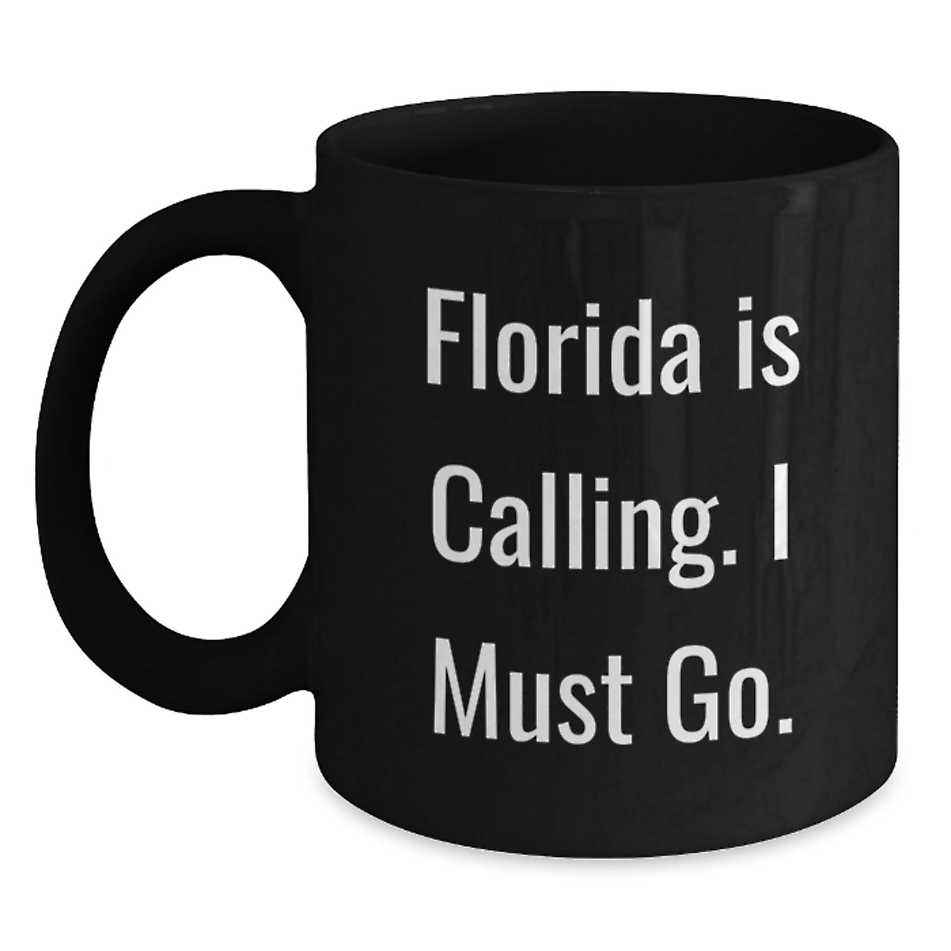 Florida Gifts for Friends, Florida Black Coffee Mugs with Funny Quote, Christmas Unique Gifts from Men to Family - Main