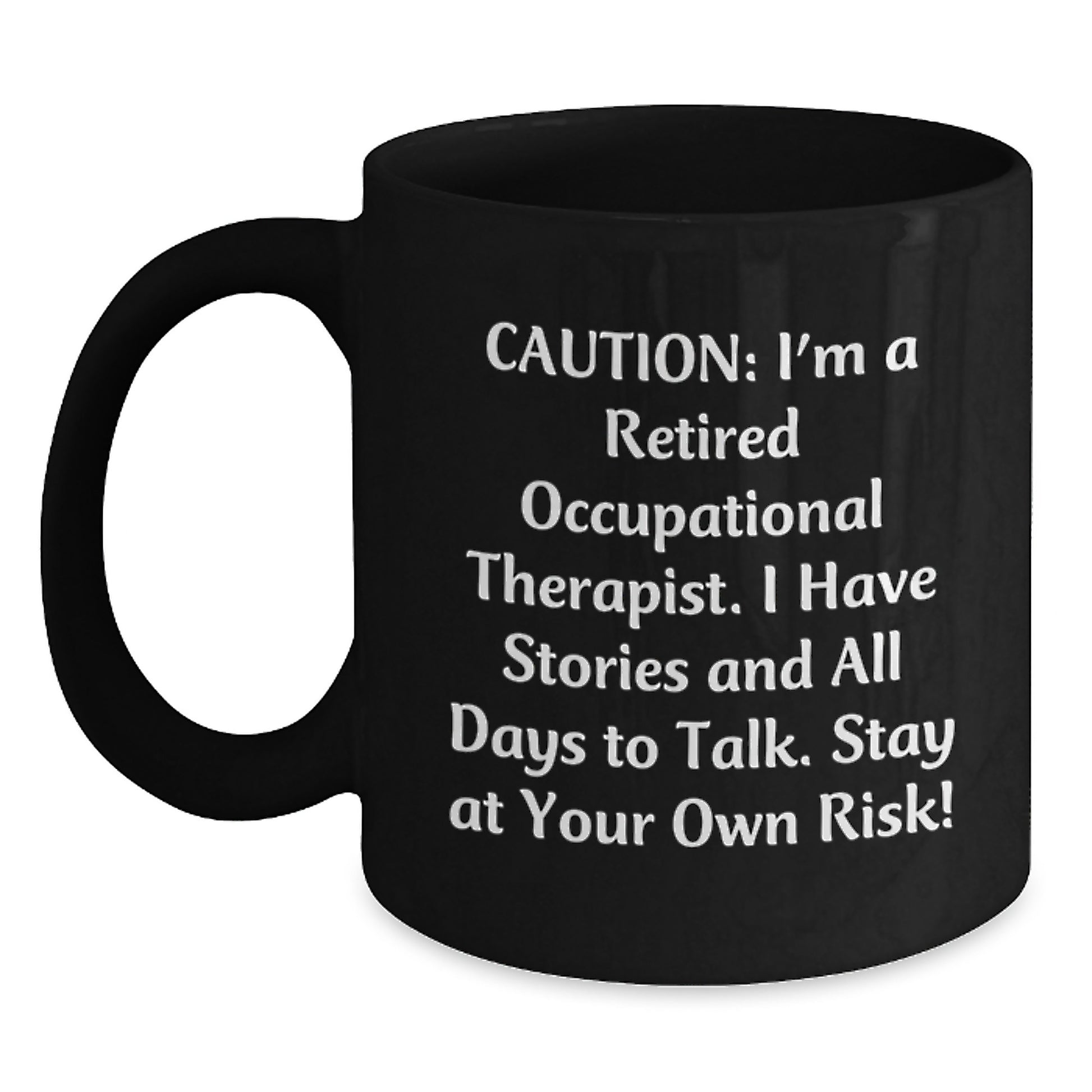 Gifts from Friends and Family for Occupational Therapist | Funny Black Coffee Mug with Christmas Unique Gifts - Main