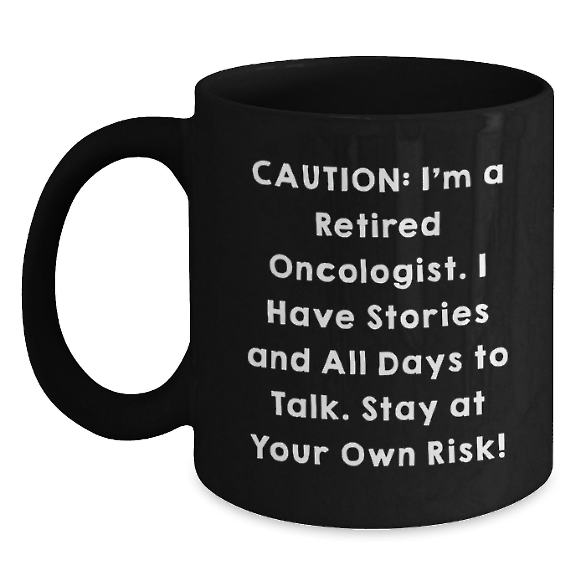 Oncologist Christmas Unique Gifts, Funny Quote Black Coffee Mug, 11oz or 15oz Ceramic Mug, Gifts from Friends to Oncologist, Perfect for Oncologist Men Women - Main