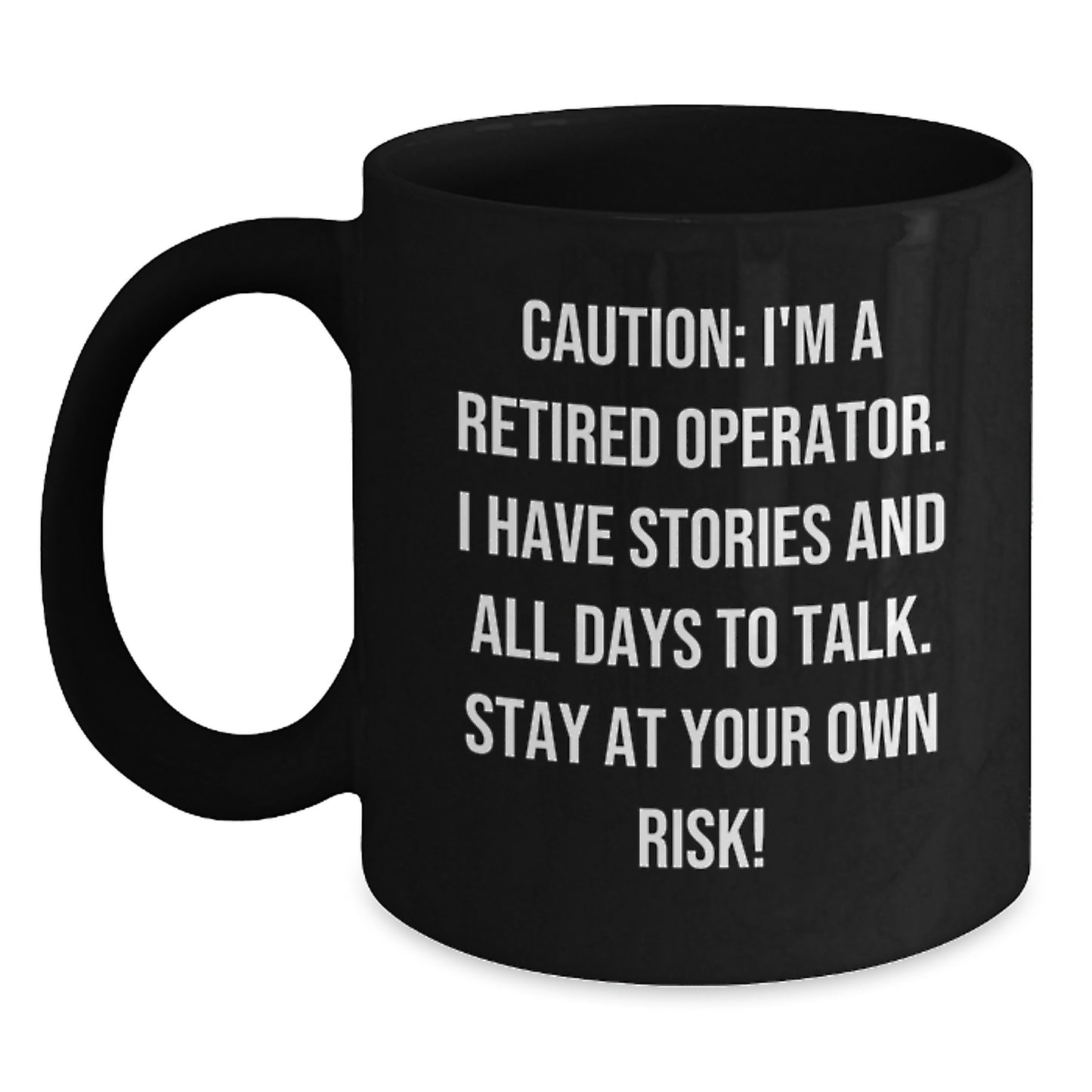 Funny Operator Gifts from Men for Christmas Unique Operator Black Coffee Mugs - Main