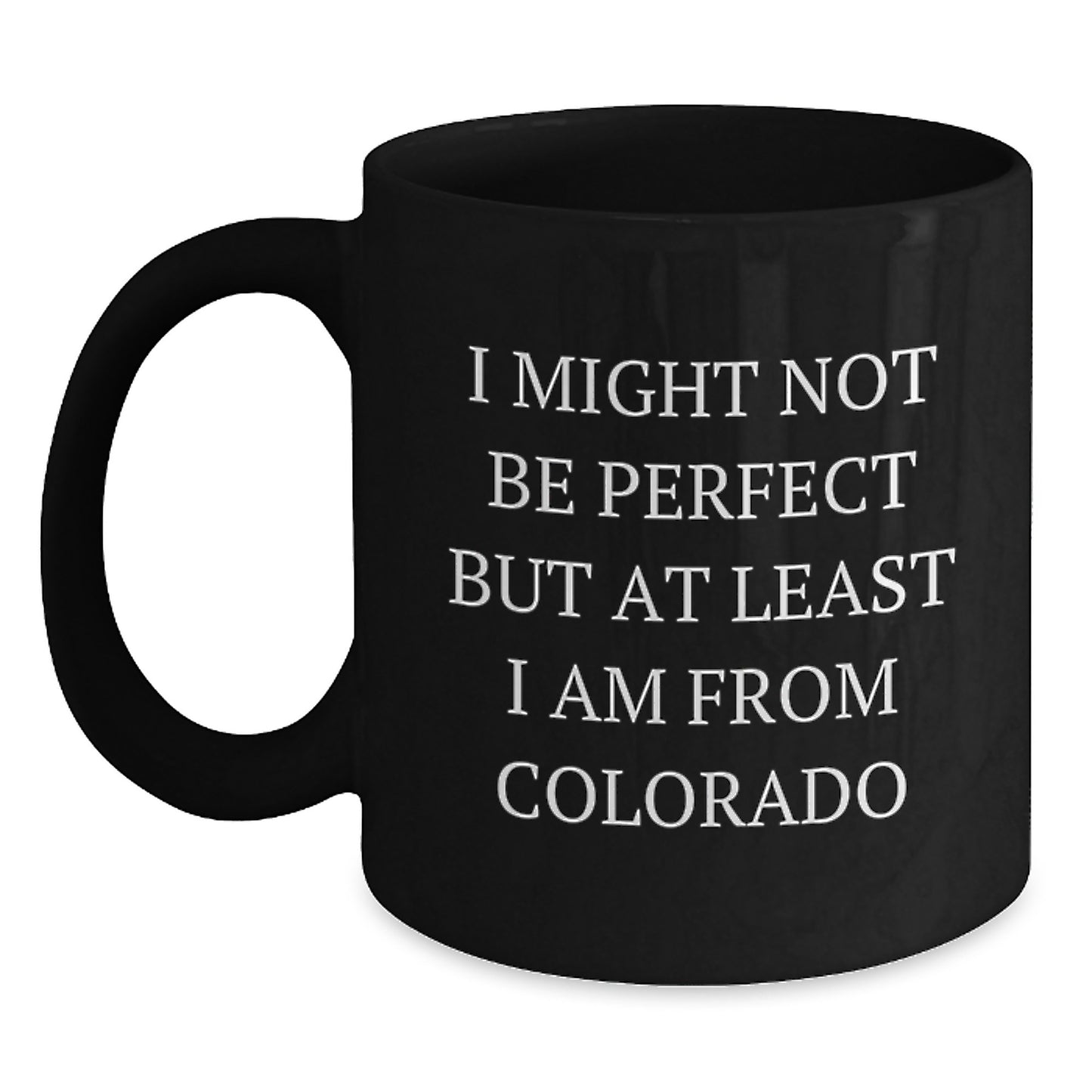 Colorado Christmas Mugs Funny Quote Gifts from Friends to Colorado Lovers Black Coffee Mug - Main
