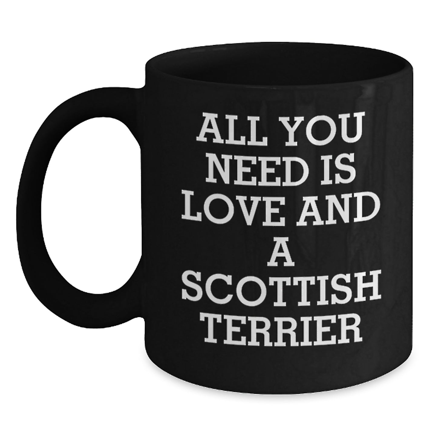 Funny Scottish Terrier Dog Gifts from Men to Family, Unique Black Coffee Mugs for Scottish Terrier Dog Lover, Christmas Unique Gifts - Main