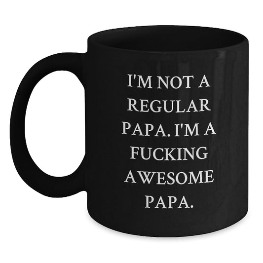 Funny Papa Black Coffee Mug Gifts from Men to Papa for Christmas Unique Unique - Main