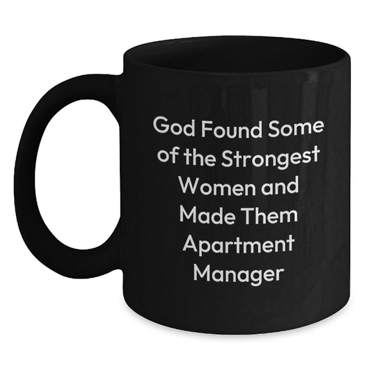Funny Inspirational Gifts for Apartment Manager Women Friends - Black Coffee Mug from Family - Main