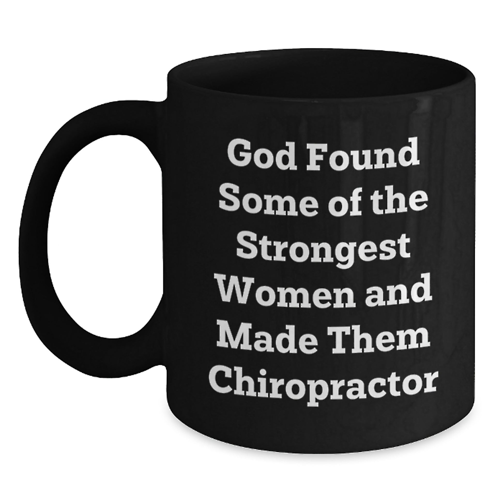 Funny Chiropractor Gifts from Men to Women Chiropractor Black Coffee Mug for Christmas Unique Presents - Main