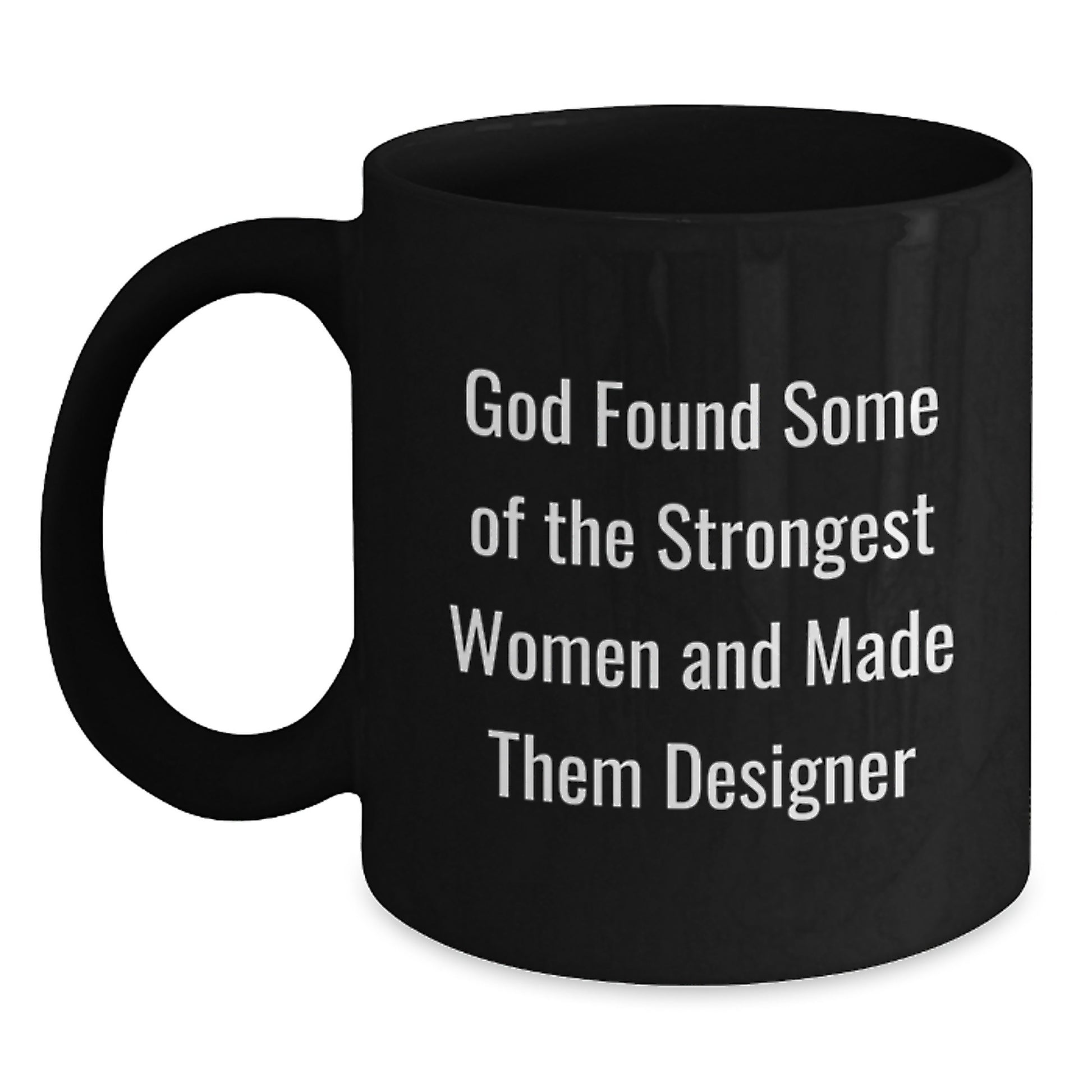 Gifts from Family, Funny Designer Christmas Black Coffee Mugs - Unique Women's Gifts for Designer Lovers - Black Ceramic Mugs for Coffee, Tea, and Hot Chocolate - Inspirational Quotes - Main