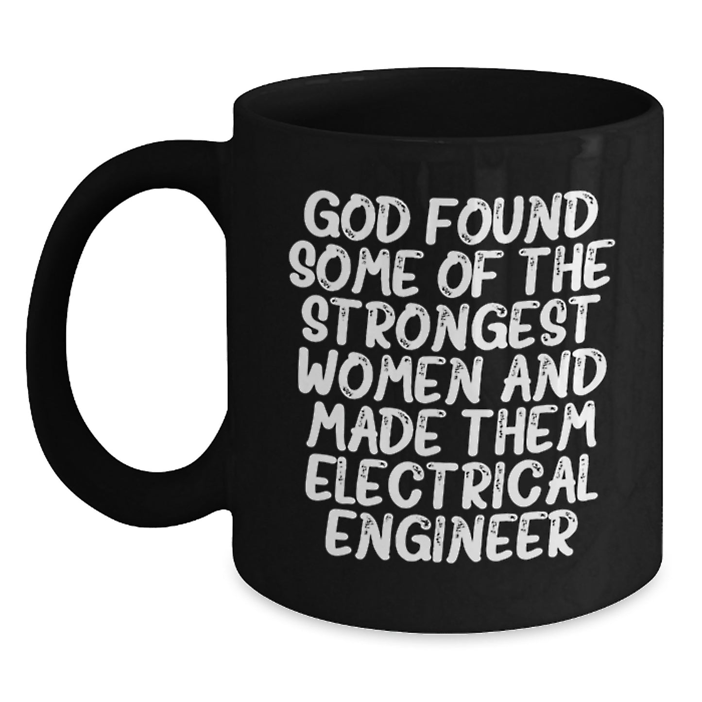 Funny Electrical Engineer Gifts for Men and Women Black Coffee Mug, Inspirational Quote, Christmas Unique Presents from Family Friends Coworkers - Main