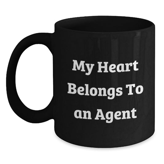 Funny Agent Black Coffee Mugs Gifts from Men for Agent Friends and Family on Christmas - Main