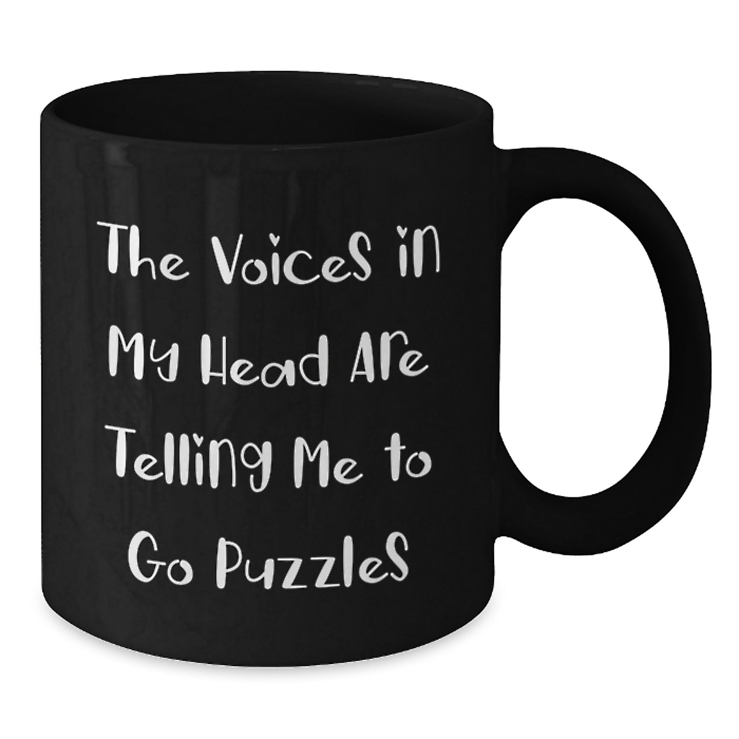 Funny Puzzles Gifts for Puzzle Lovers, Black Coffee Mug from Family, Perfect for Christmas Morning - Additional