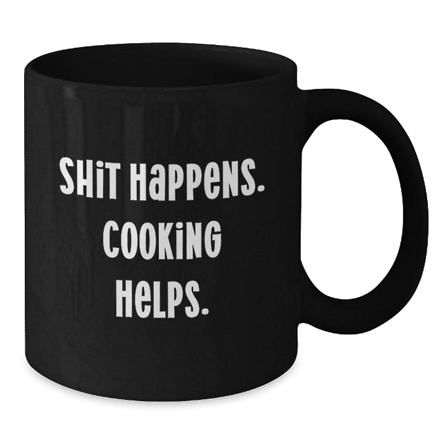 Funny Cooking Humor Black Coffee Mugs - Gifts from Friends and Family for Cooking Enthusiasts, Christmas Unique Gifts, Black Coffee Mug for Men and Women - Additional