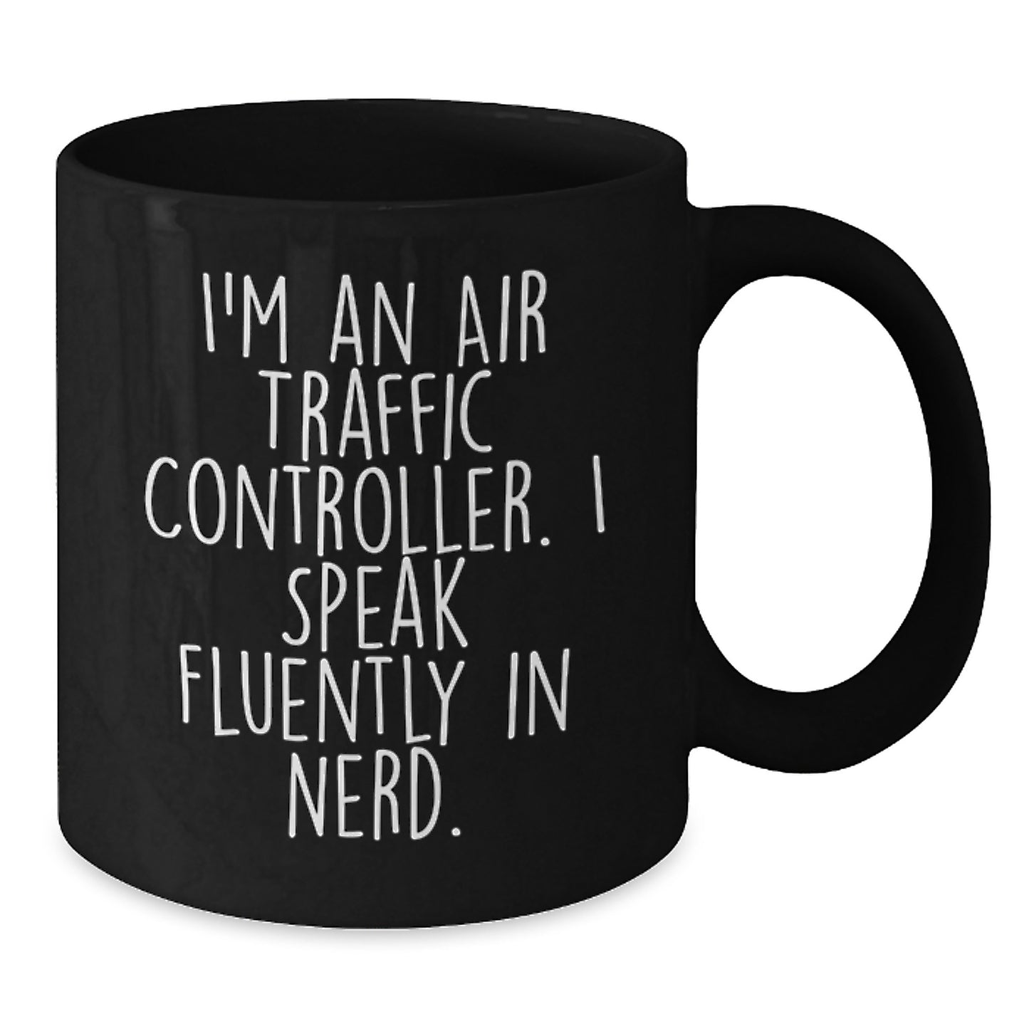 Funny Air Traffic Controller Black Coffee Mug Gifts from Friends for Christmas - Additional