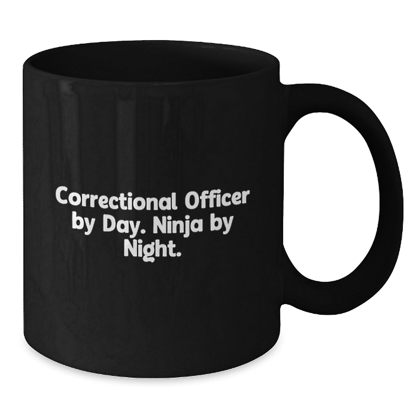 Correctional Officer Gifts, Funny Quote, Black Coffee Mug, Graduation Unique Presents, Gifts from Friends, for Correctional Officer - Additional