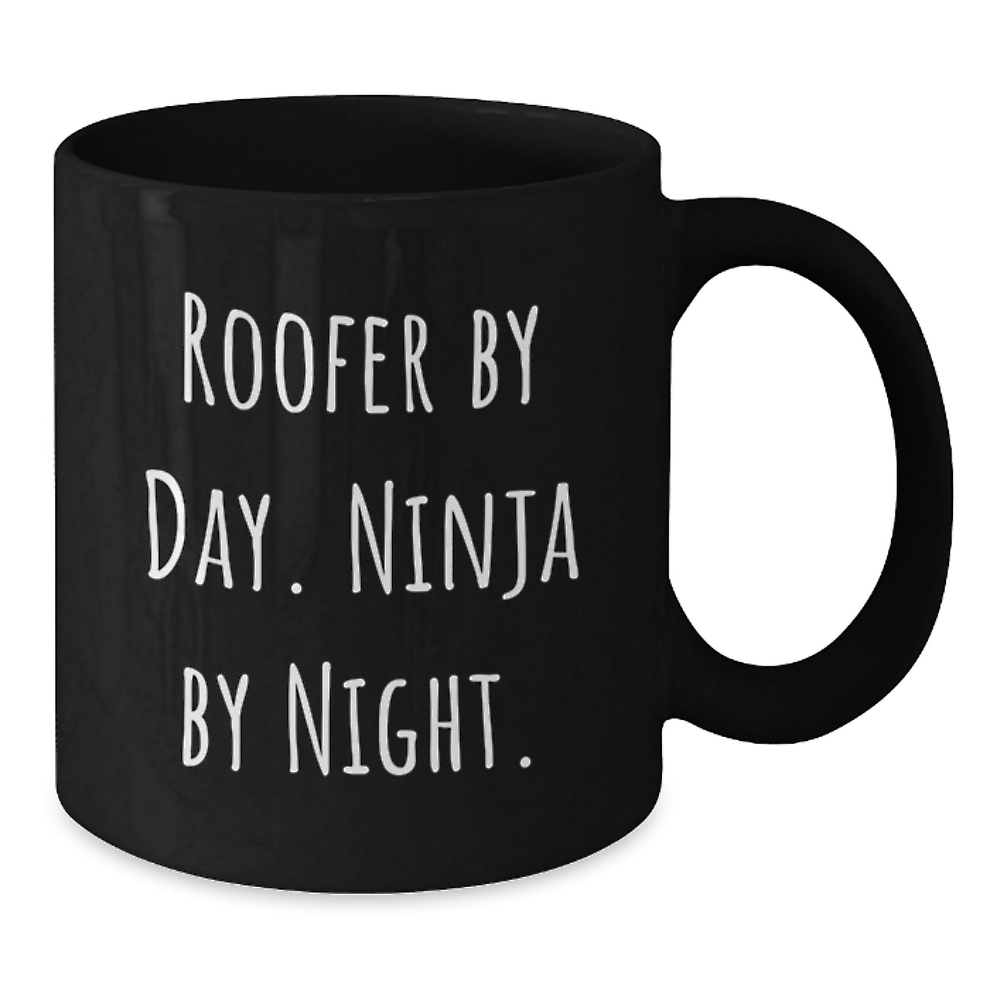 Funny Roofer Gifts for Men from Friends and Family - Christmas Unique Roofer By Day Ninja By Night Coffee Mug - Additional