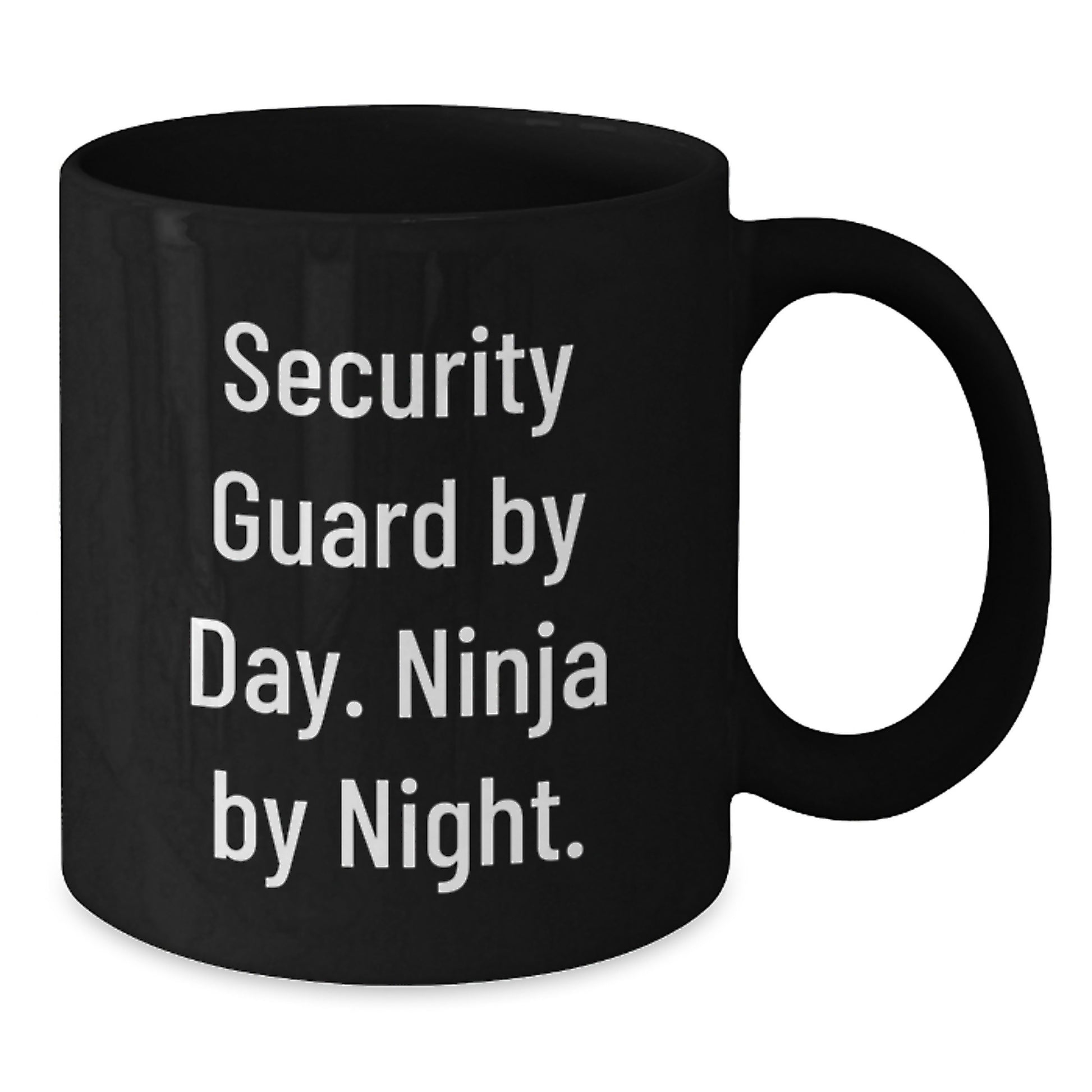 Funny Security Guard Gifts, Black Coffee Mug for Security Guard by Day Ninja by Night, Unique Christmas Unique Gifts from Friends - Additional