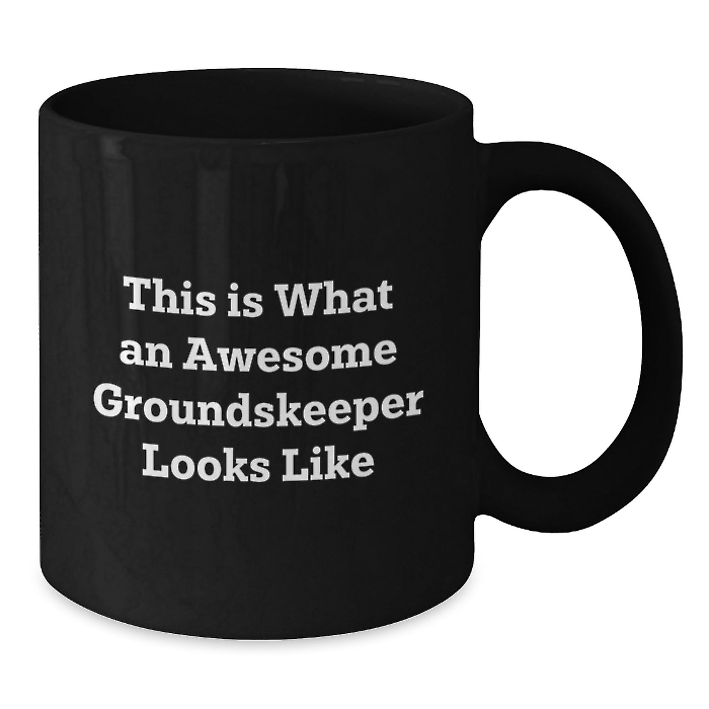 Funny groundskeeper Gifts from Friends, Awesome groundskeeper Black Coffee Mug for groundskeeper Men, Christmas Unique Gifts - Additional
