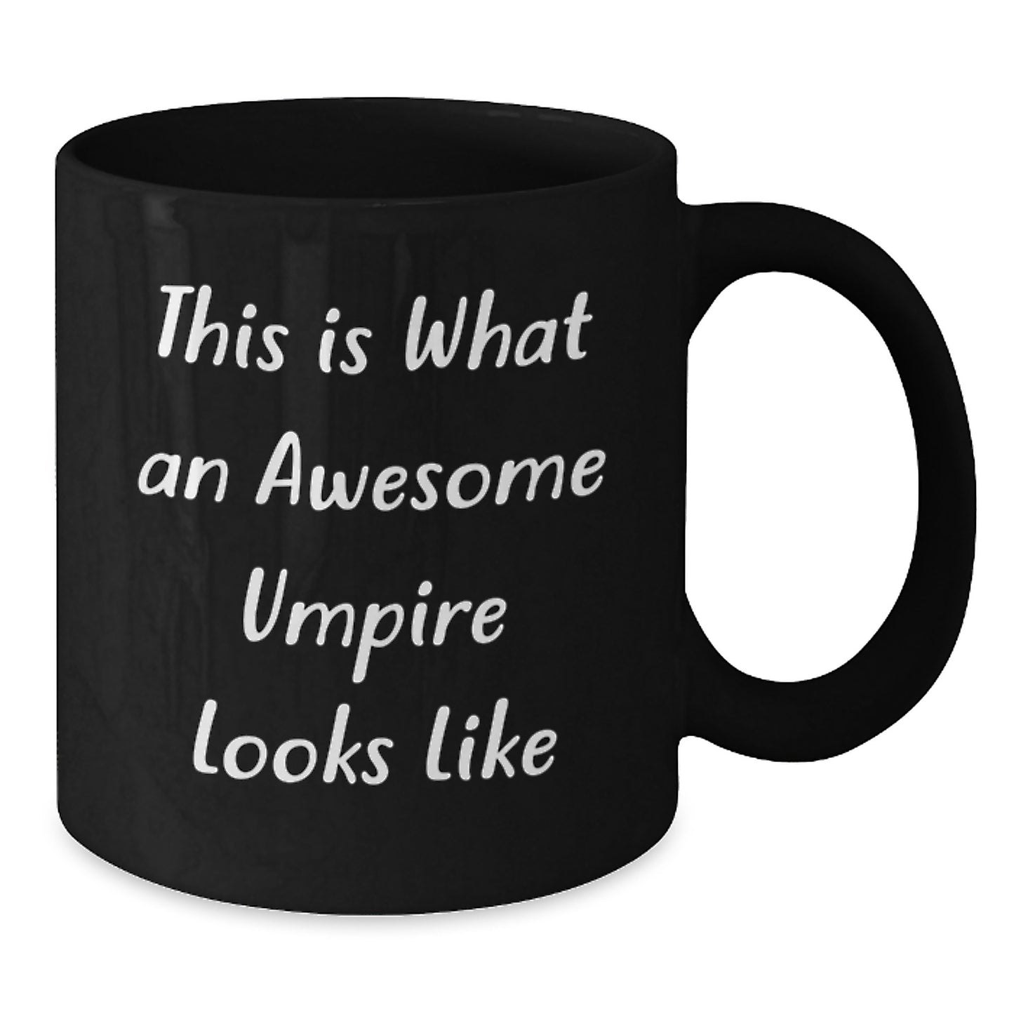Funny Umpire Gifts for Men - Black Coffee Mug with This Is What An Awesome Umpire Looks Like Quote, Gifts from Friends, Birthday Unique Presents for Umpire Enthusiasts - Additional