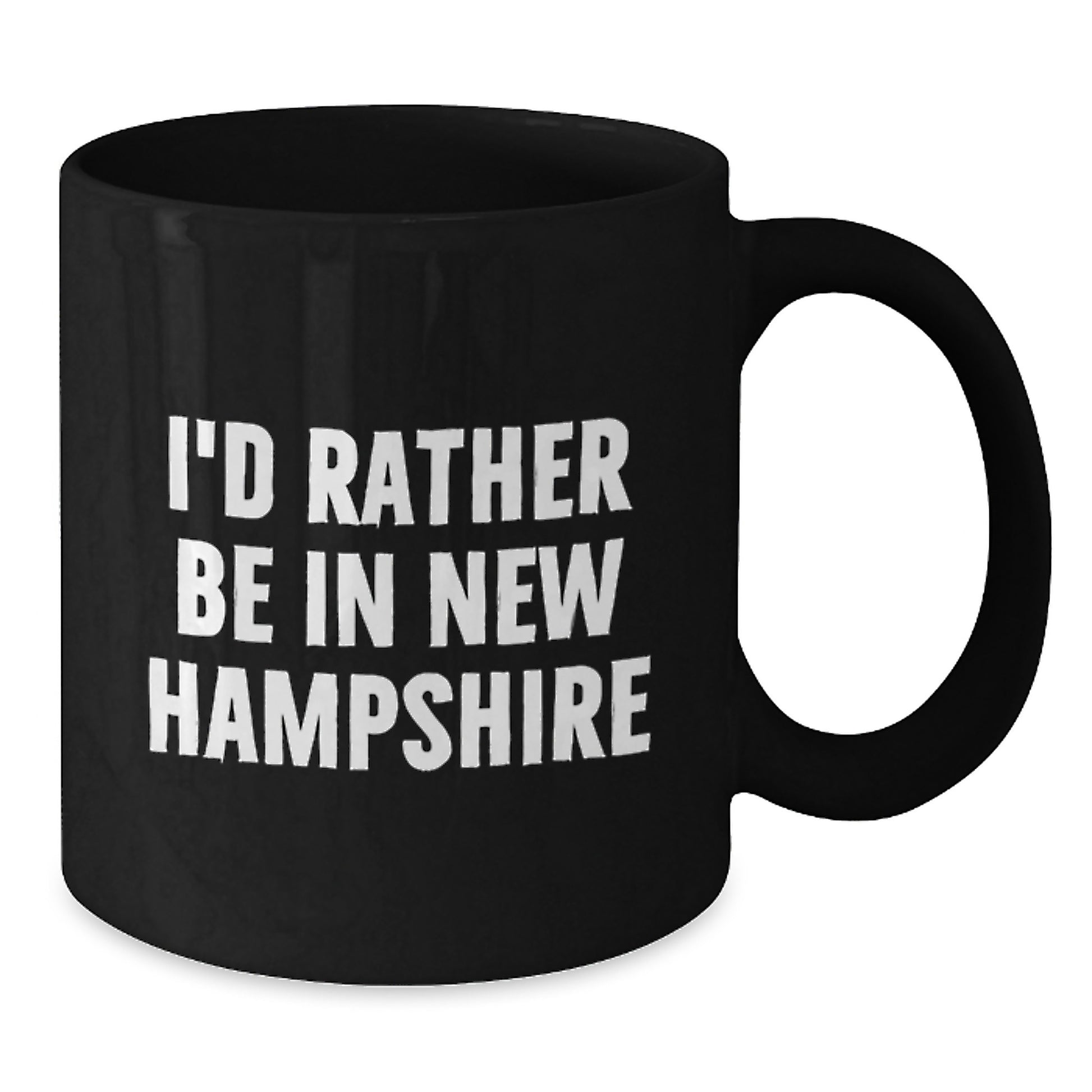 Funny New Hampshire Quotes Gifts for New Hampshire Lovers Black Coffee Mug, Gifts from Friends to New Hampshire Family, Unique Birthday Unique Gifts - Additional