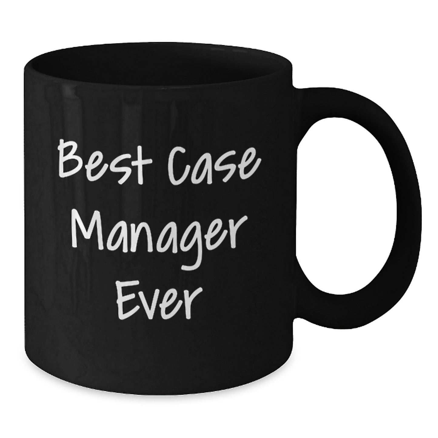 Funny Case Manager Gifts from Friends for Case Manager - Best Case Manager Ever Black Coffee Mug, Perfect for Men or Women, Christmas Office Party Unique Gifts - Additional