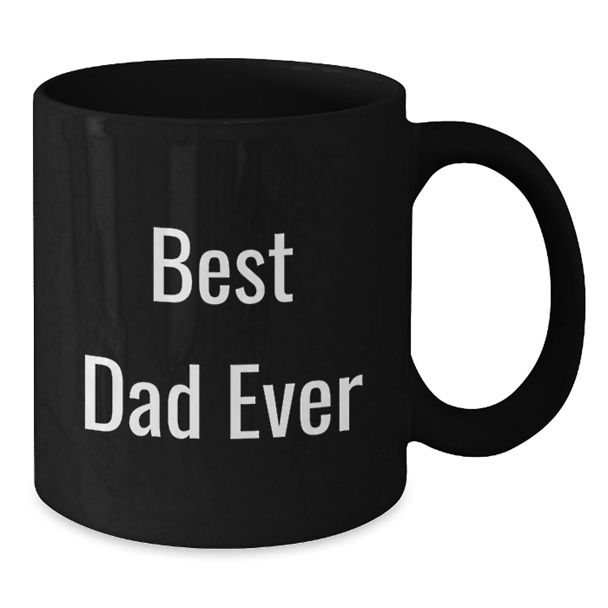 Funny Dad Gifts, Best Dad Ever Ceramic Black Coffee Mugs, Handmade Unique Birthday Unique Gifts from Friends, Family, Coworkers, or Men for Dad - Additional