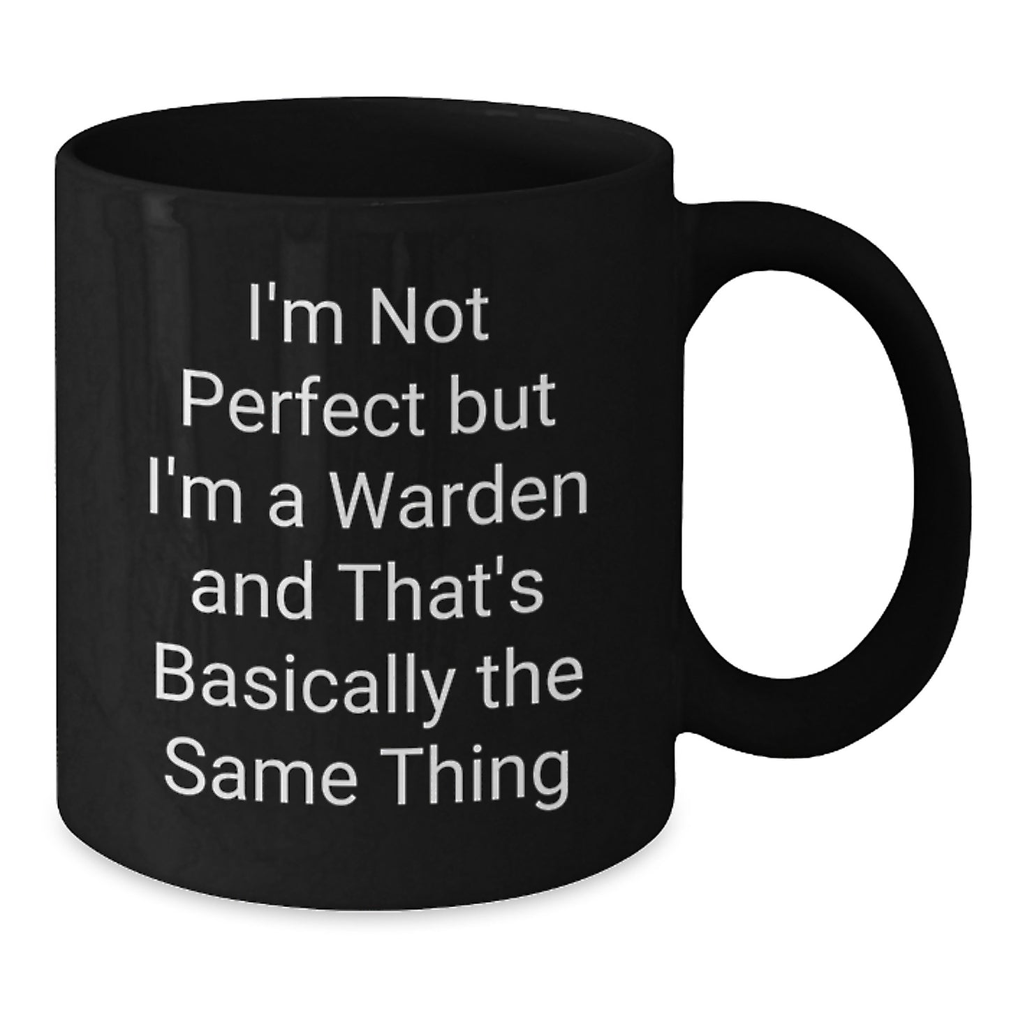 Funny Warden Gifts from Friends for Warden Men Black Coffee Mugs at Christmas Unique Gifts - Additional