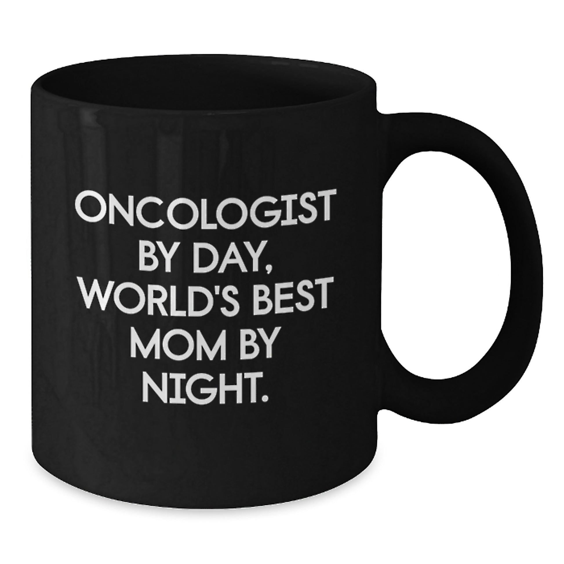 Funny Oncologist Gifts from Women, Inspirational Black Coffee Mug for Oncologist by Day, Mom by Night, Unique Christmas Unique Gift Ideas for Women, Oncologist Appreciation Gift - Additional