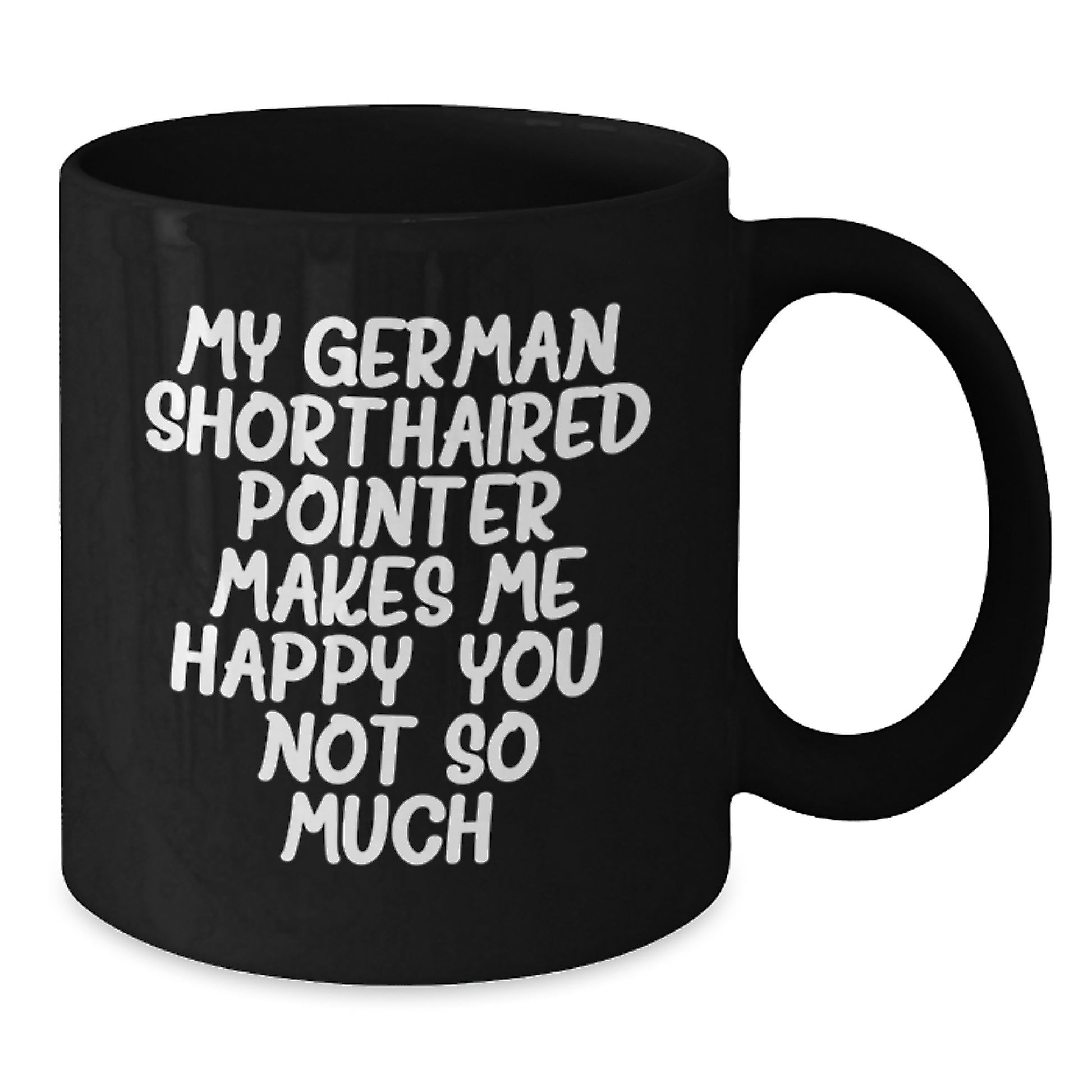 Funny German Shorthaired Pointer Dog Lover Gifts from Men to Women, Black Coffee Mug for Valentine's - Additional