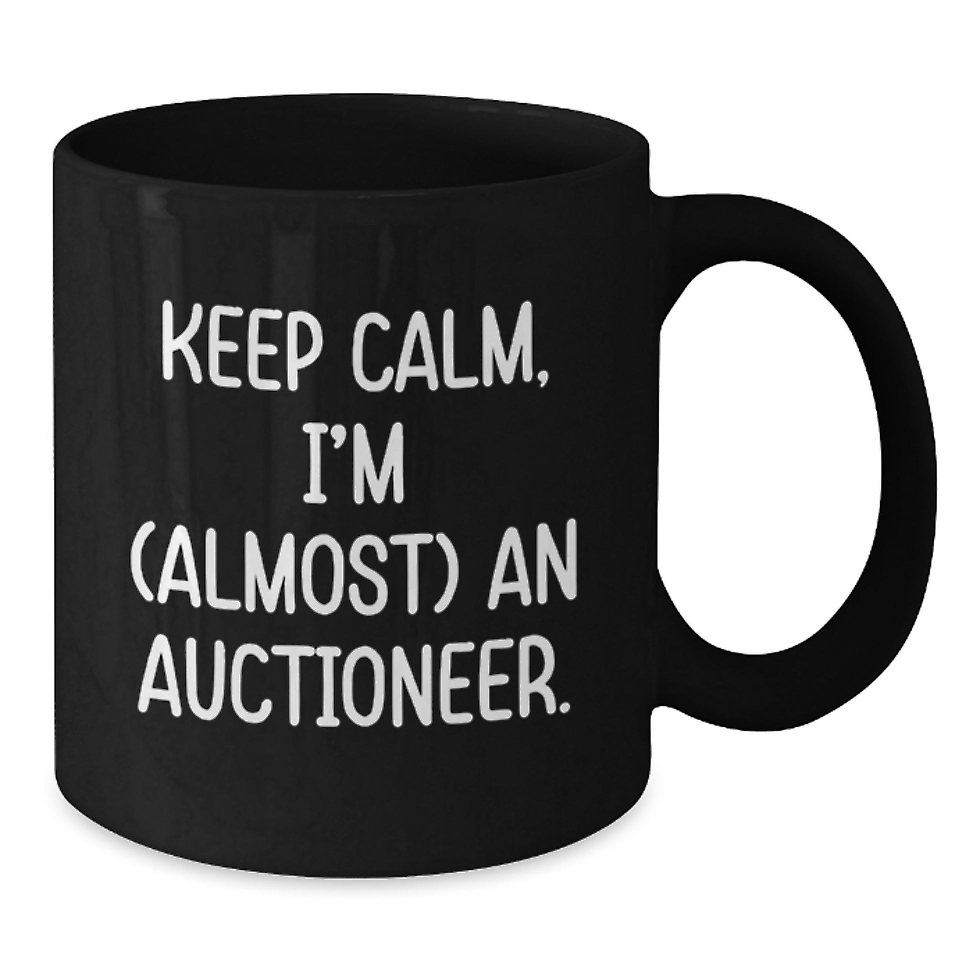 Funny Auctioneer Gifts from Friends for Auctioneer Black Coffee Mugs, Christmas Unique Gifts - Additional