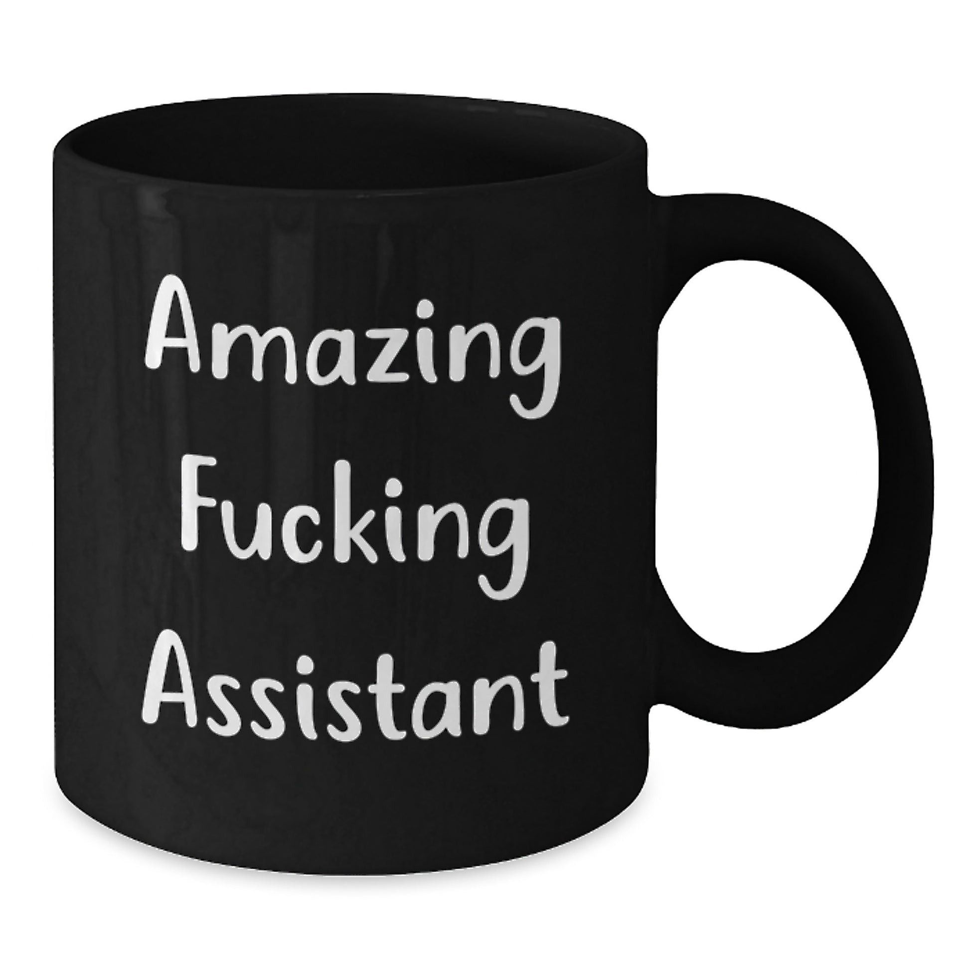 Gifts from Men, Funny 'Amazing F--king Assistant' Black Coffee Mug for Assistant, Unique Christmas Unique Gifts - Additional