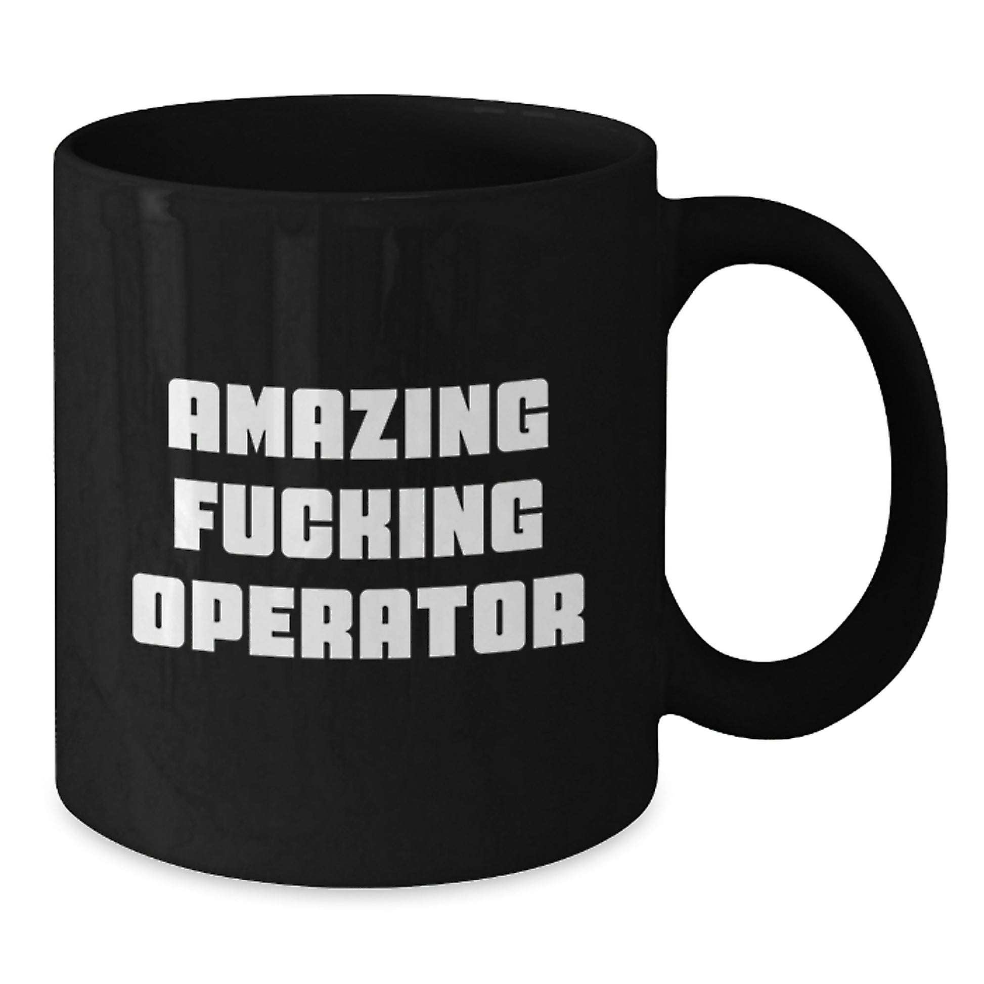 Funny Operator Gifts from Friends, Black Coffee Mug for Operator, Christmas Unique Presents for Operator Fans - Additional