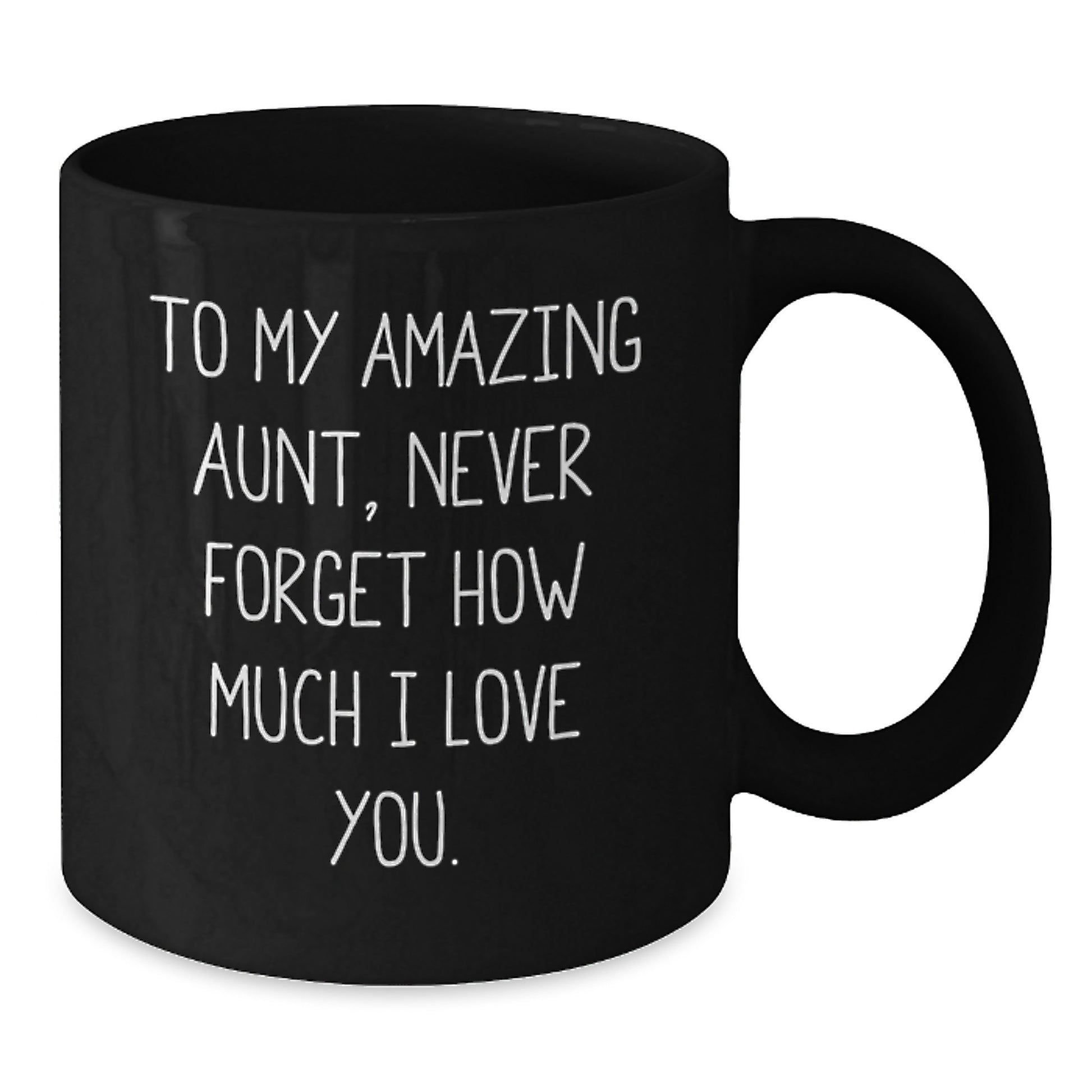 Aunt Gifts from Me to You, Unique Black Coffee Mug For Aunt - Inspirational Quote, Christmas Unique Gifts for Aunt, Funny Aunt Mugs - Additional