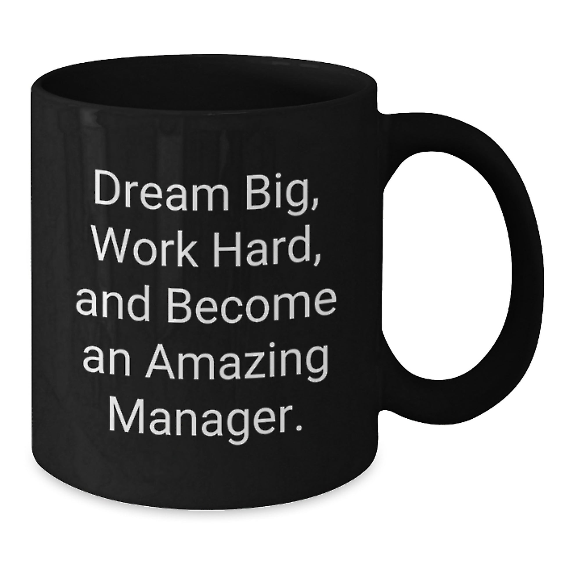 Funny Manager Gifts from Friends Christmas Unique Presents for Manager Men Inspirational Black Coffee Mug - Additional
