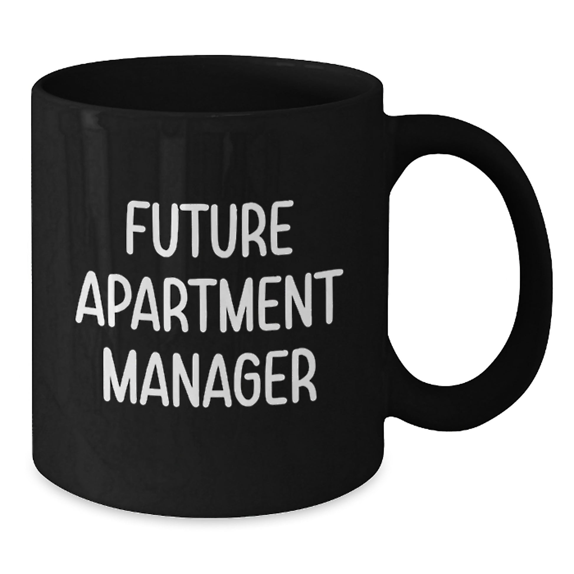 Funny Quotes for Apartment Manager Gifts, Black Coffee Mugs for Future Apartment Managers, Graduation Unique Gifts from Friends to Coworkers - Additional