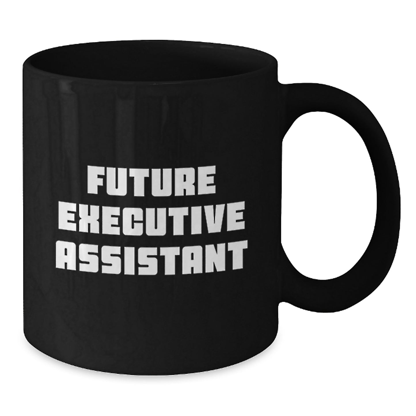 Funny Executive Assistant Gifts for Men Black Coffee Mugs with 'Future Executive Assistant' Quote, Christmas Unique Gifts from Friends - Additional