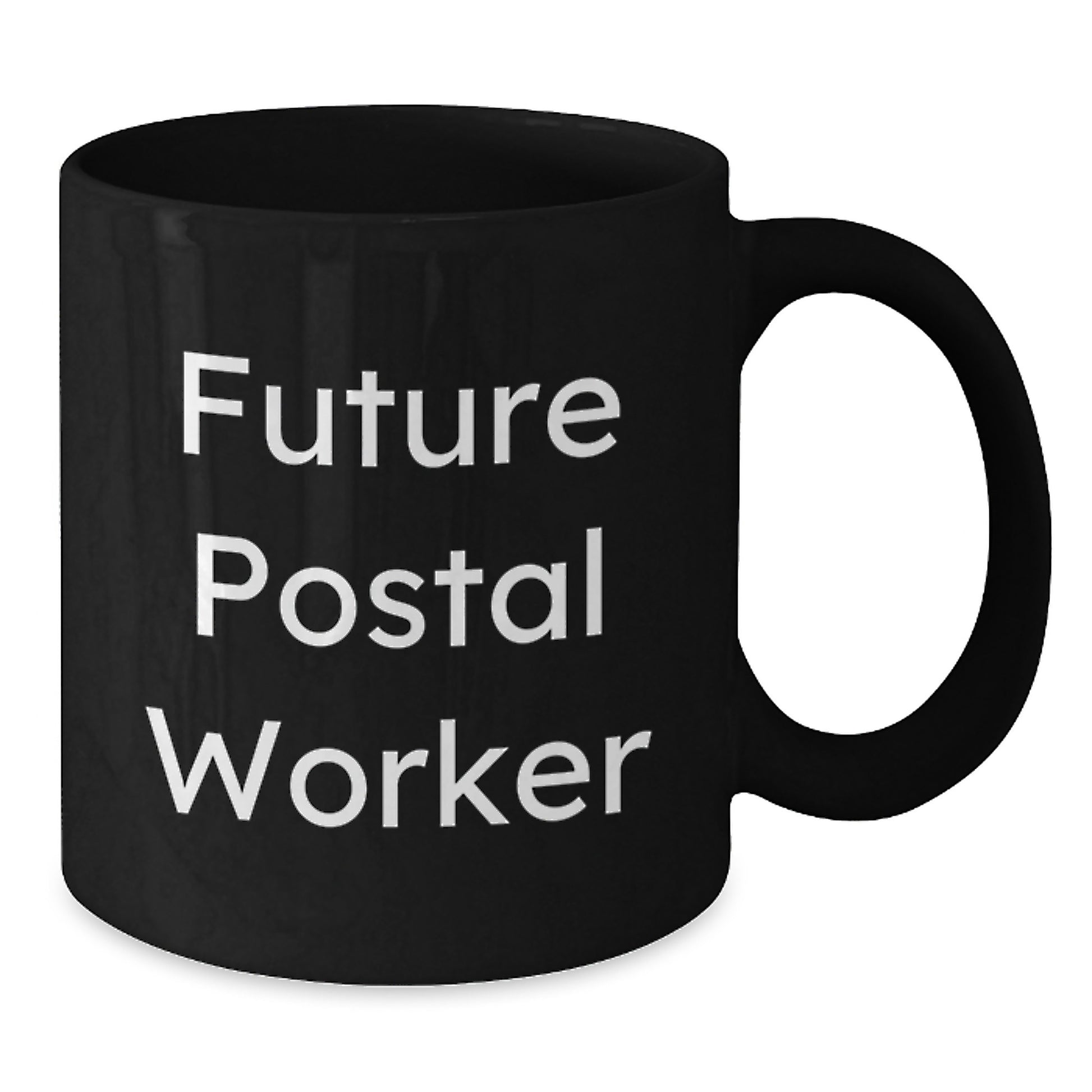 Funny Gifts for Postal Workers from Friends and Family - Future Postal Worker Black Coffee Mug - Additional