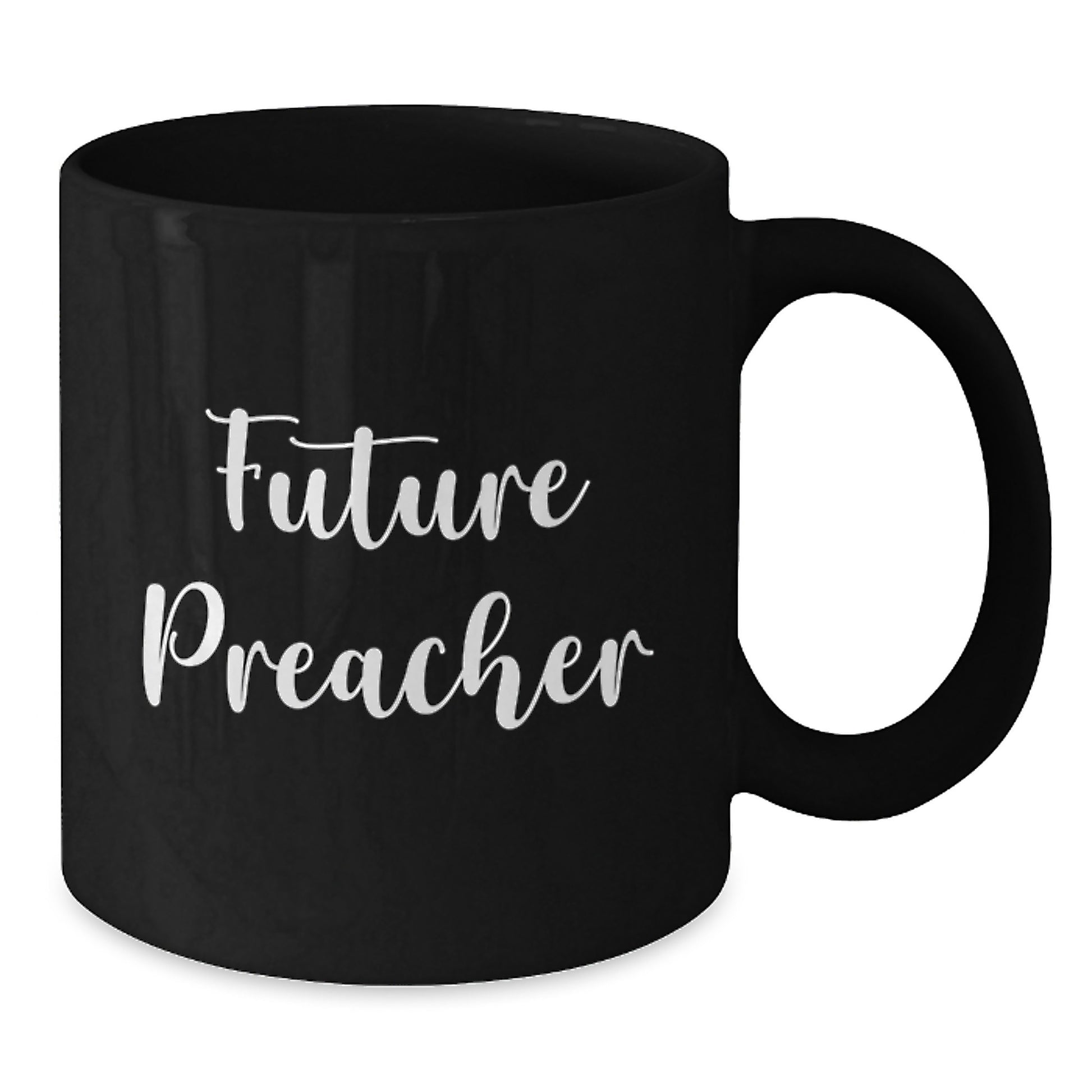 Funny Preacher Gifts from Friends for Future Preacher Graduation, Black Coffee Mug, 'You're the Future' Quote - Additional