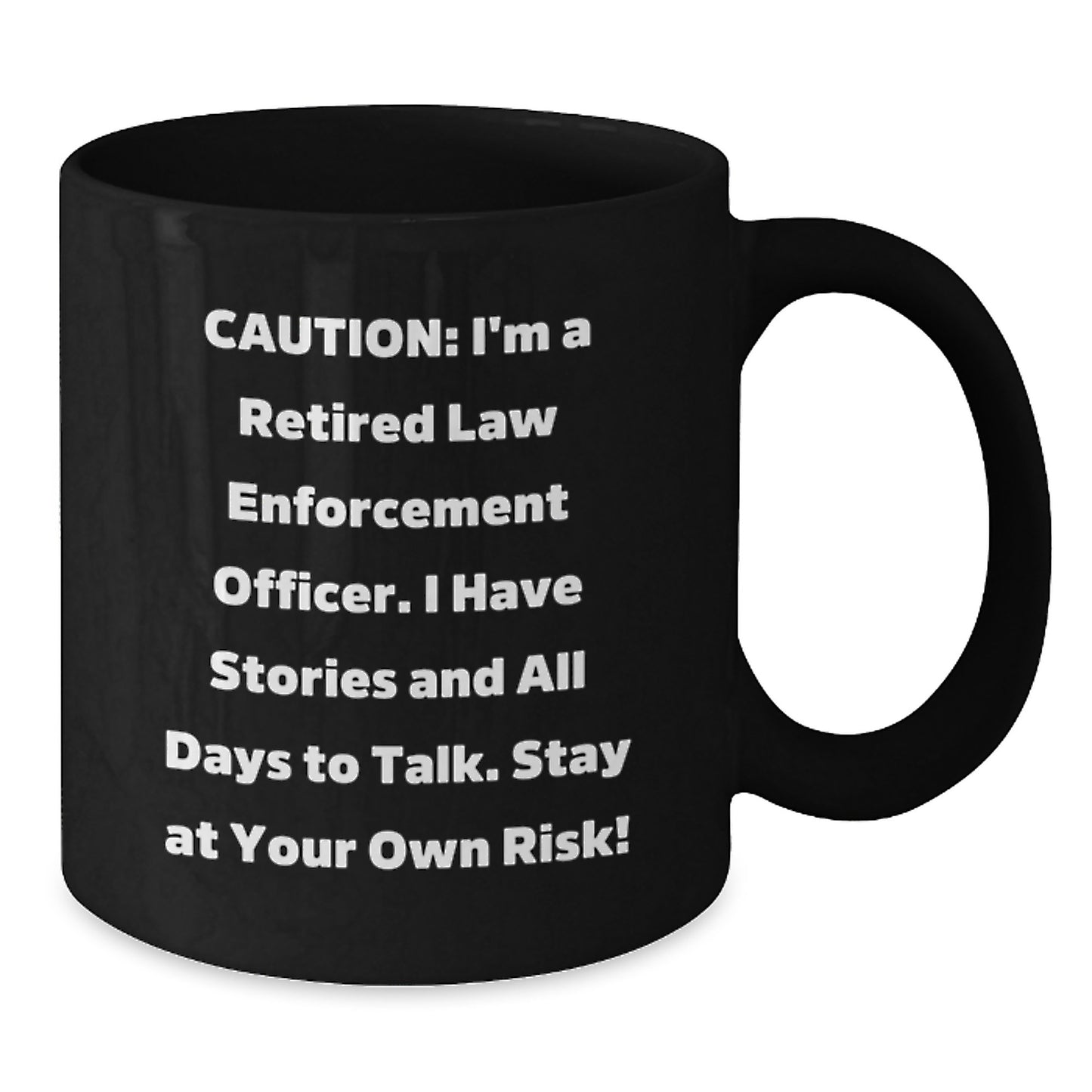 Funny Law Enforcement Officer Gifts, Black Coffee Mugs for Men, Unique Christmas Unique Gifts from Friends to Law Enforcement Officer - Additional