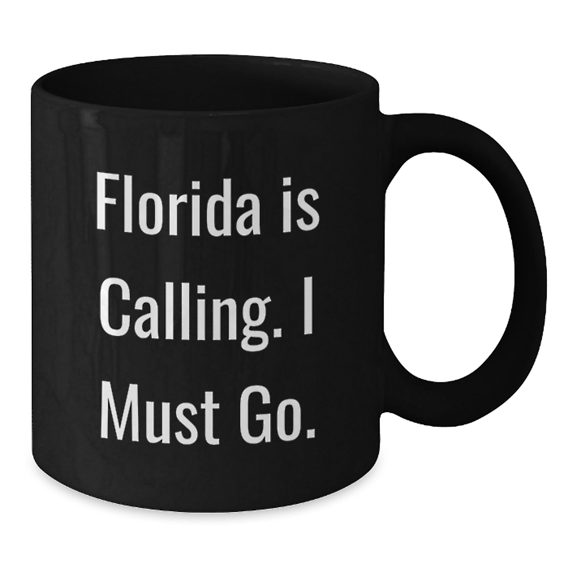 Florida Gifts for Friends, Florida Black Coffee Mugs with Funny Quote, Christmas Unique Gifts from Men to Family - Additional