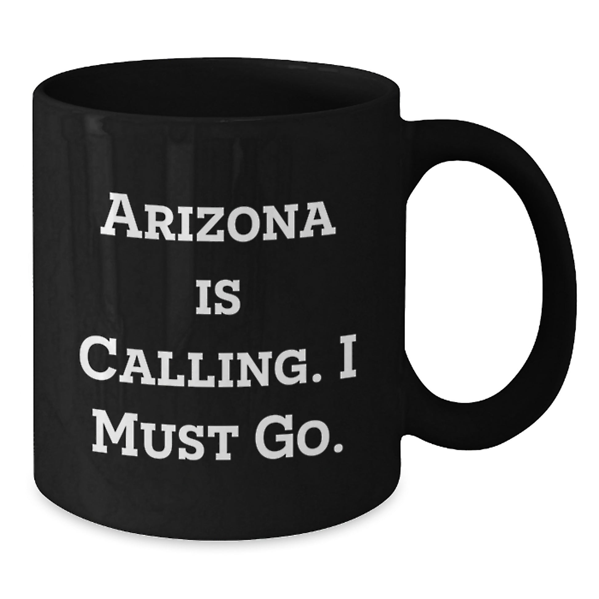 Arizona Gifts for Men Friends Family - Funny 'Arizona Is Calling' Black Coffee Mug, Christmas Unique Presents for Women Coworkers - Additional