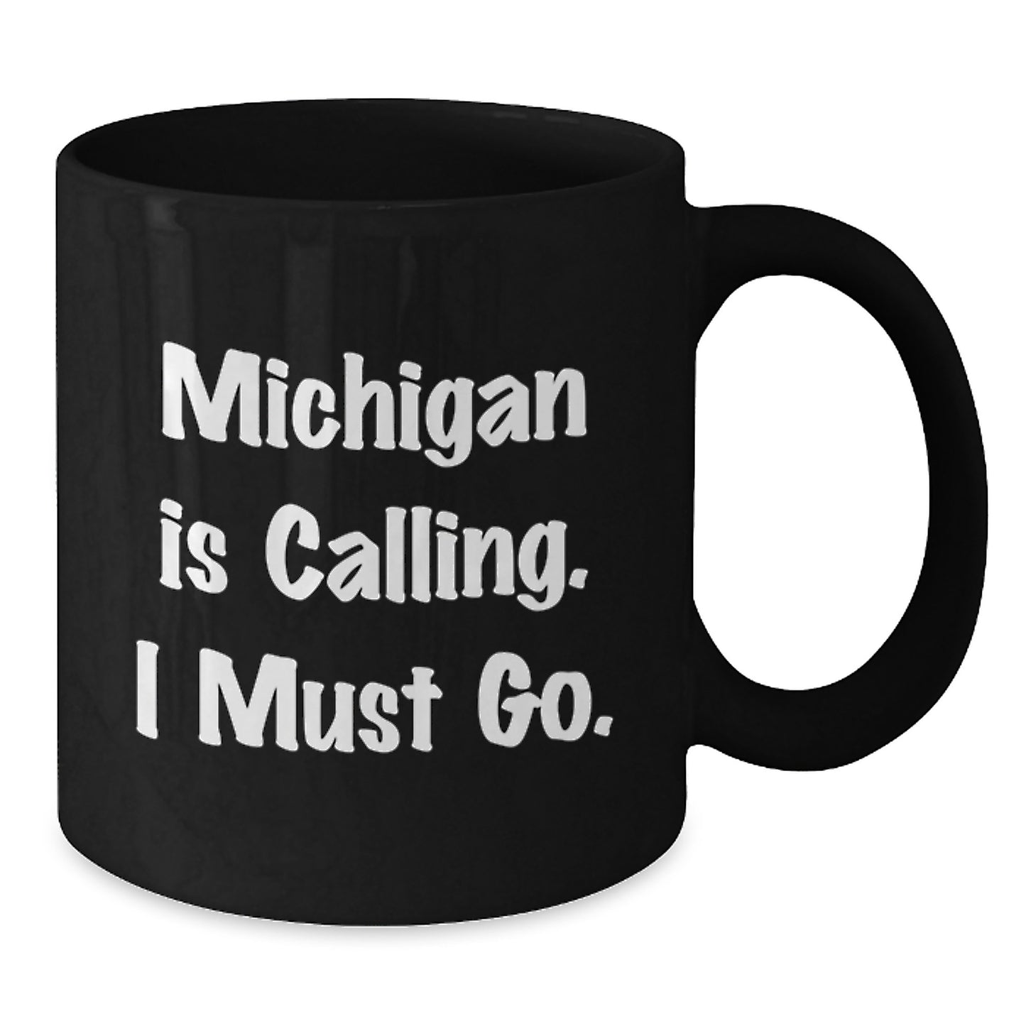 Michigan Inspirational Gifts from Friends for Michigan Men and Women - Funny Black Coffee Mug for Christmas Unique Gifts - Additional