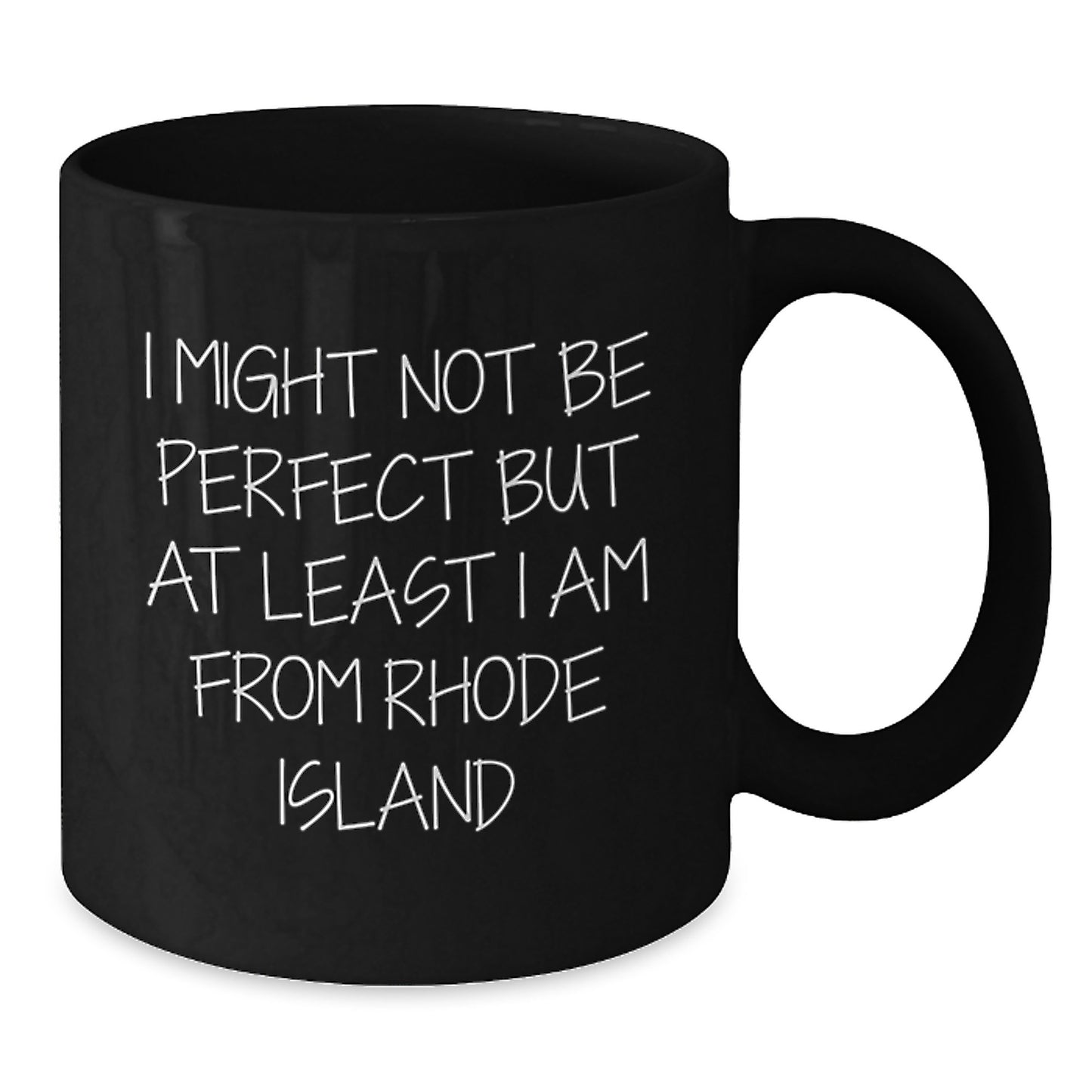 Funny Rhode Island Quotes Black Coffee Mug, Gifts from Family, Friends, or Coworkers to Rhode Island Graduates - Additional