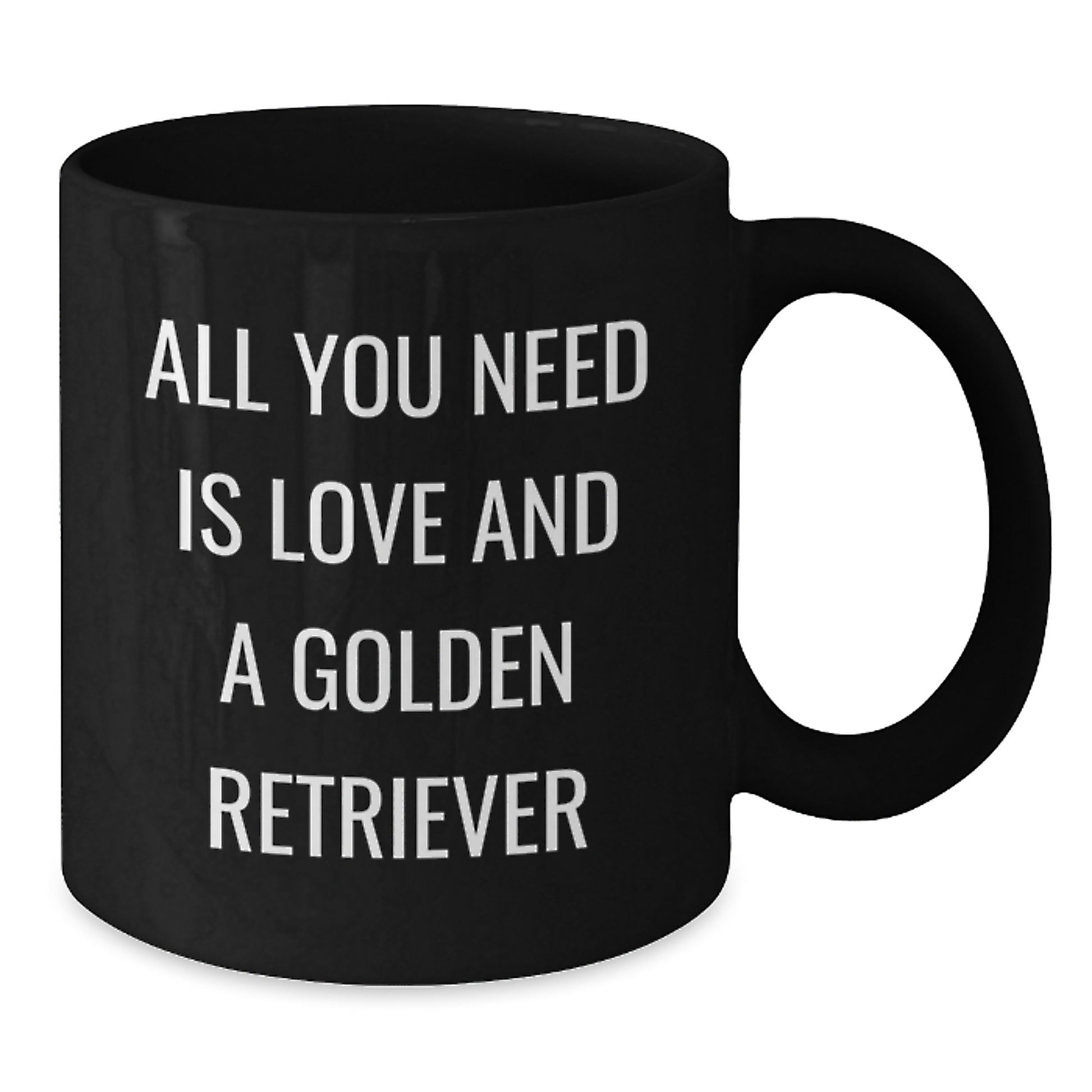 Inspirational Golden Retriever Dog Gifts from Men to Family, Funny Quote Black Coffee Mug for Graduation Unique Gifts - Additional